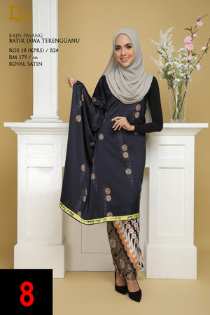 BATIK JAWA TERENGGANU ROS 10 ROYAL SATIN