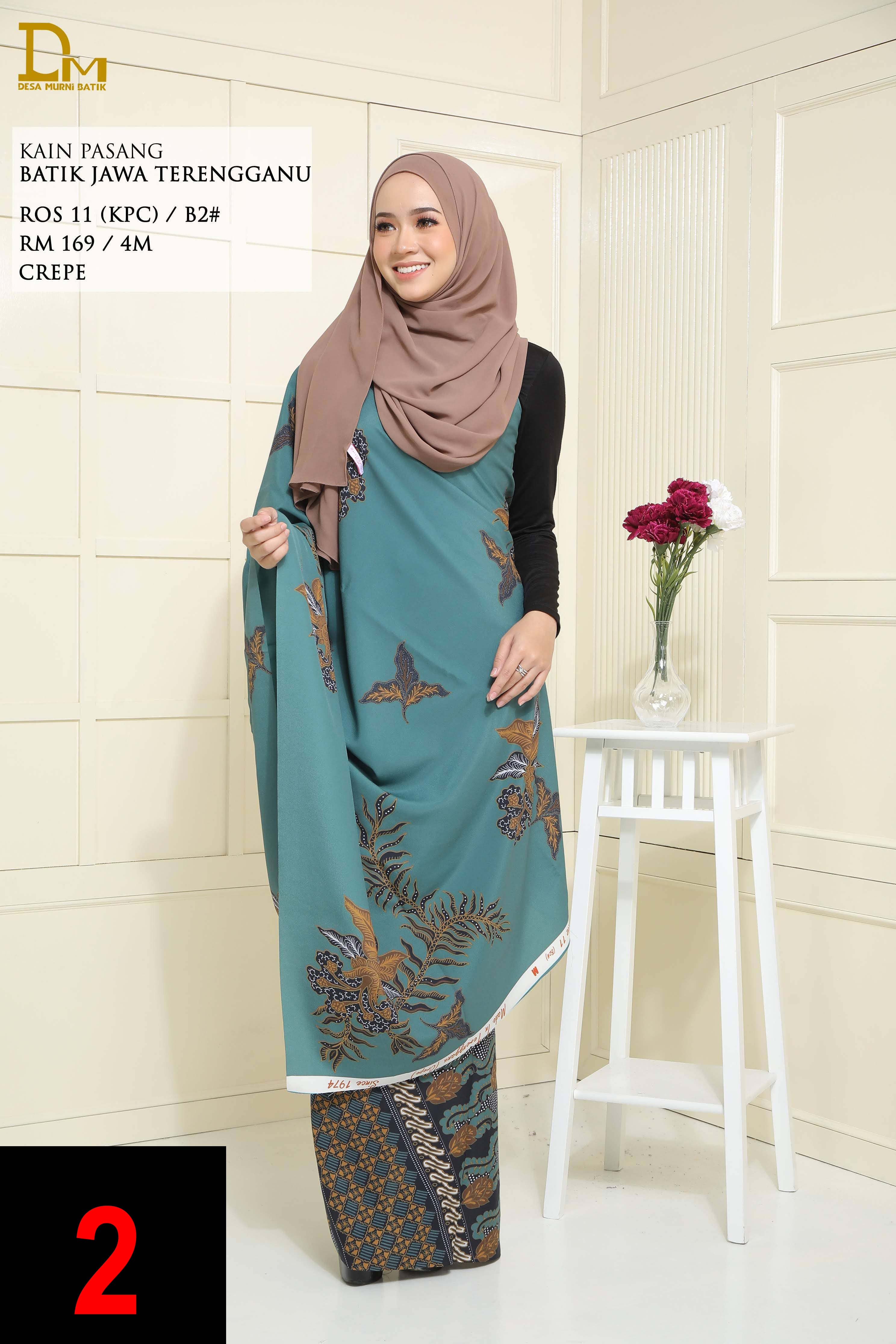 BATIK JAWA TERENGGANU ROS 11 CREPE