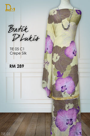 BATIK D LUKIS CREPE SILK TIE 05