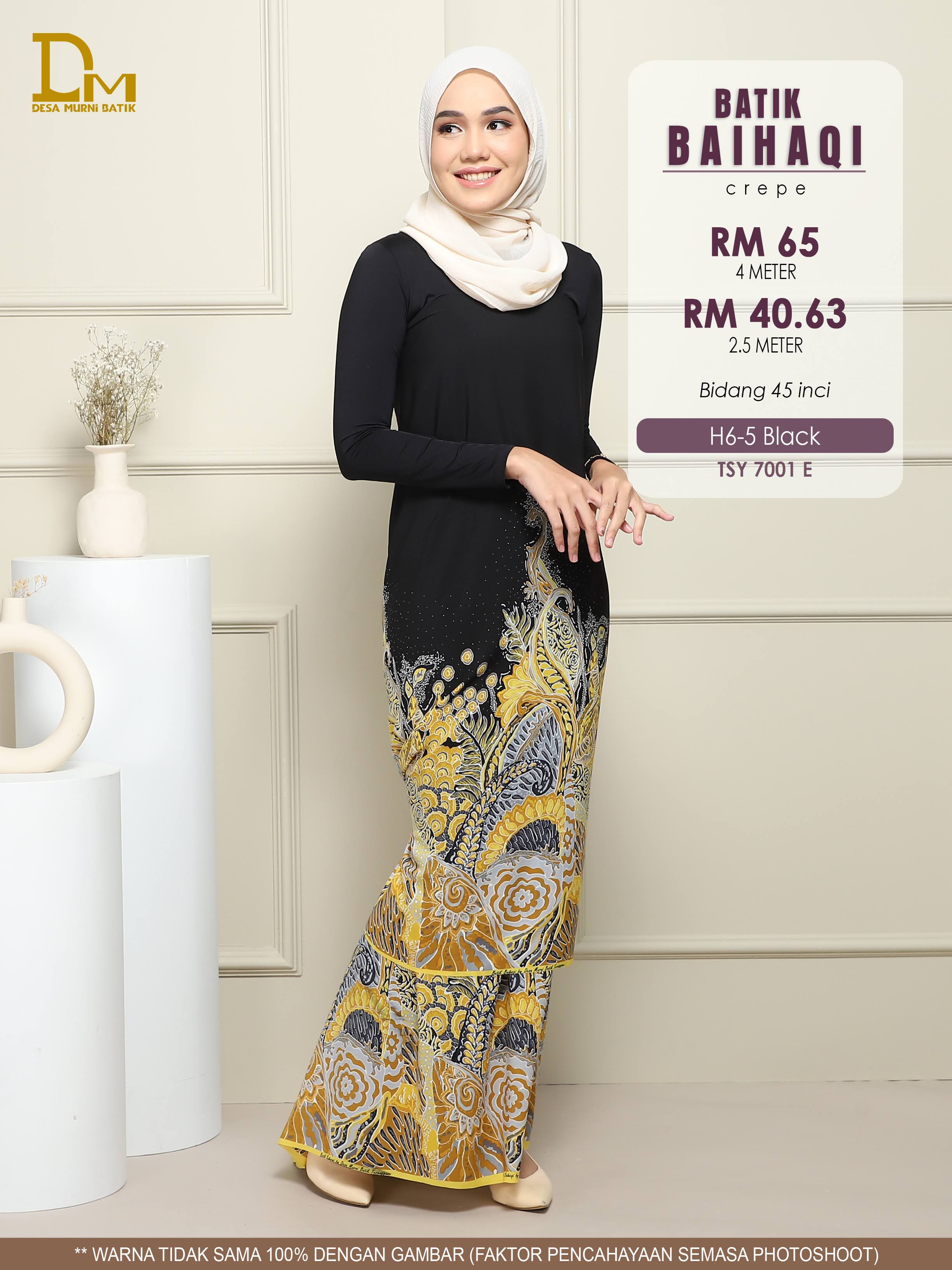 BAIHAQI H 6-5 HITAM