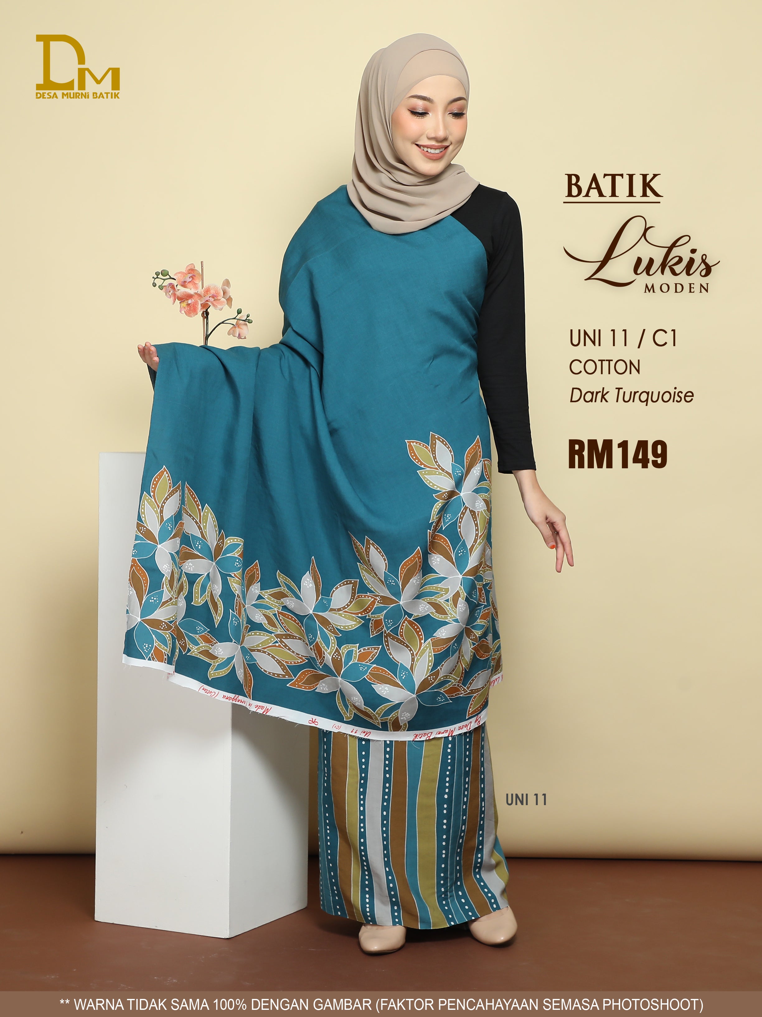 BATIK LUKIS MODEN COTTON UNI 11