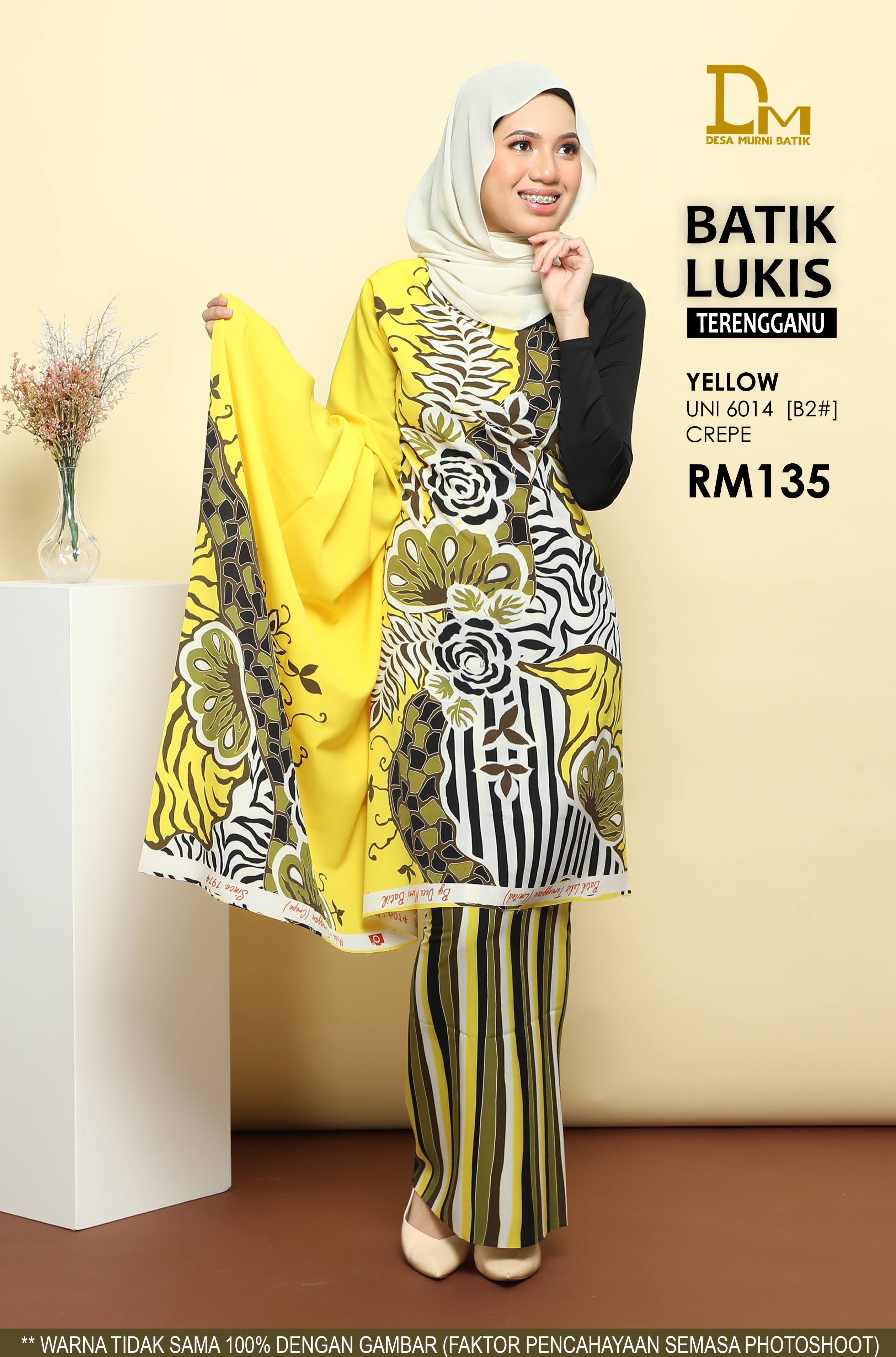 BATIK LUKIS TERENGGANU CREPE UNI 6014