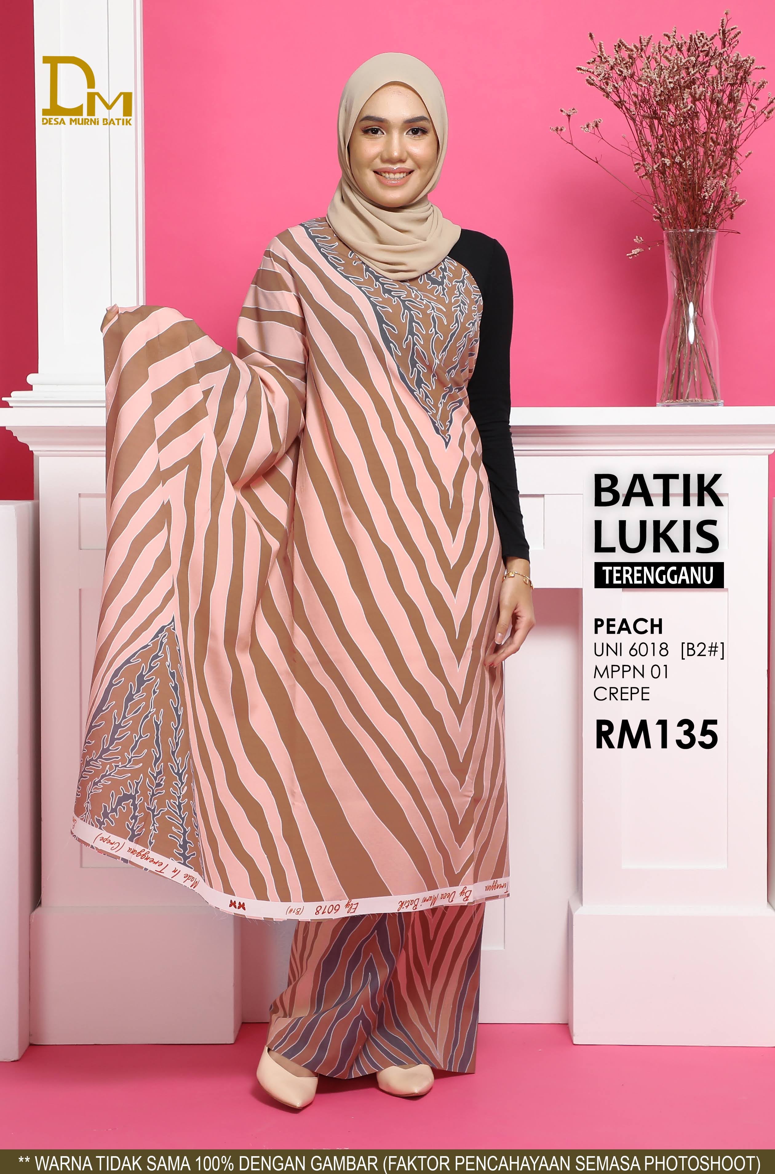 BATIK LUKIS TERENGGANU CREPE UNI 6018