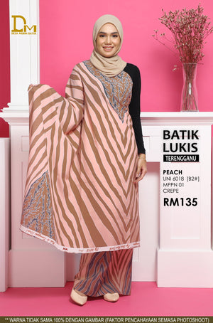 BATIK LUKIS TERENGGANU CREPE UNI 6018