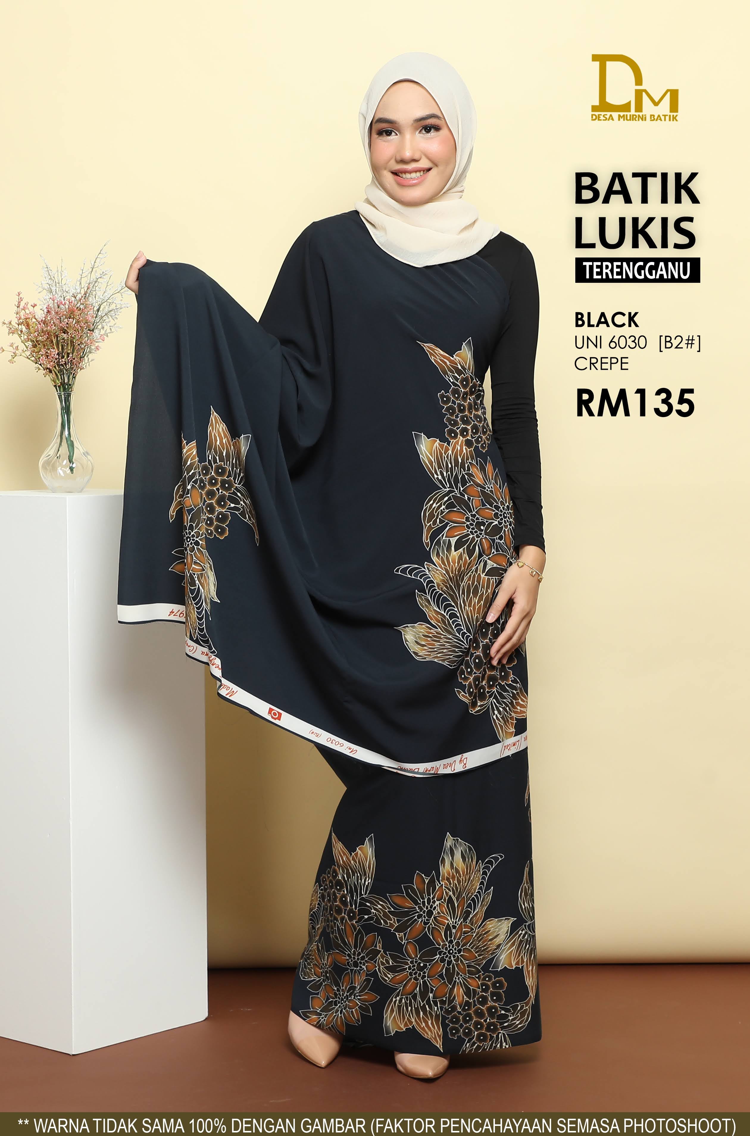 BATIK LUKIS TERENGGANU CREPE UNI 6030
