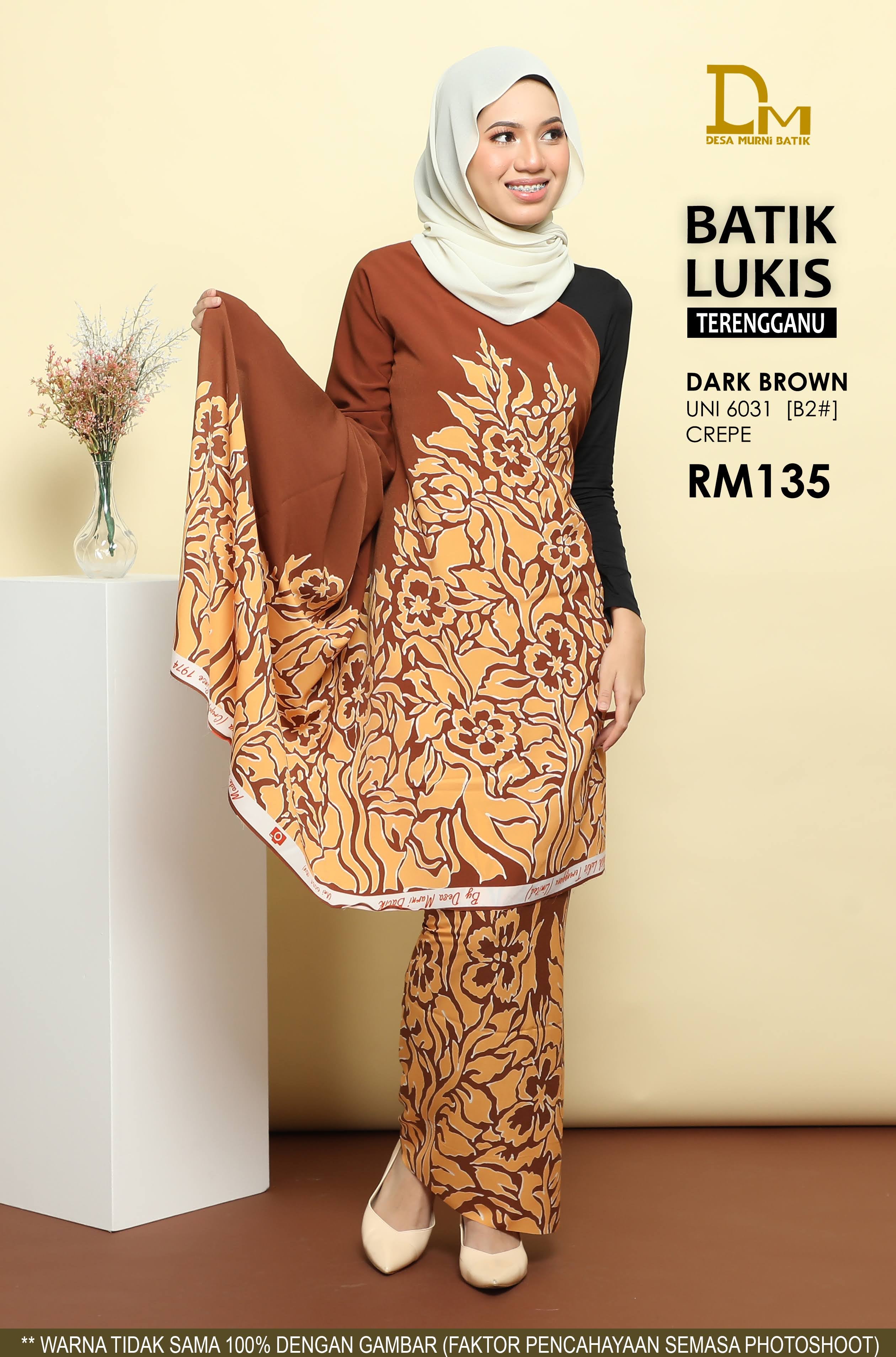 BATIK LUKIS TERENGGANU CREPE UNI 6031