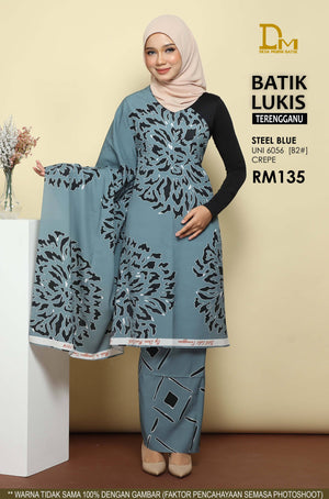 BATIK LUKIS TERENGGANU CREPE UNI 6056