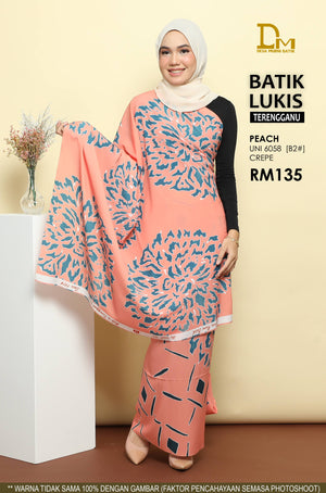 BATIK LUKIS TERENGGANU CREPE UNI 6058