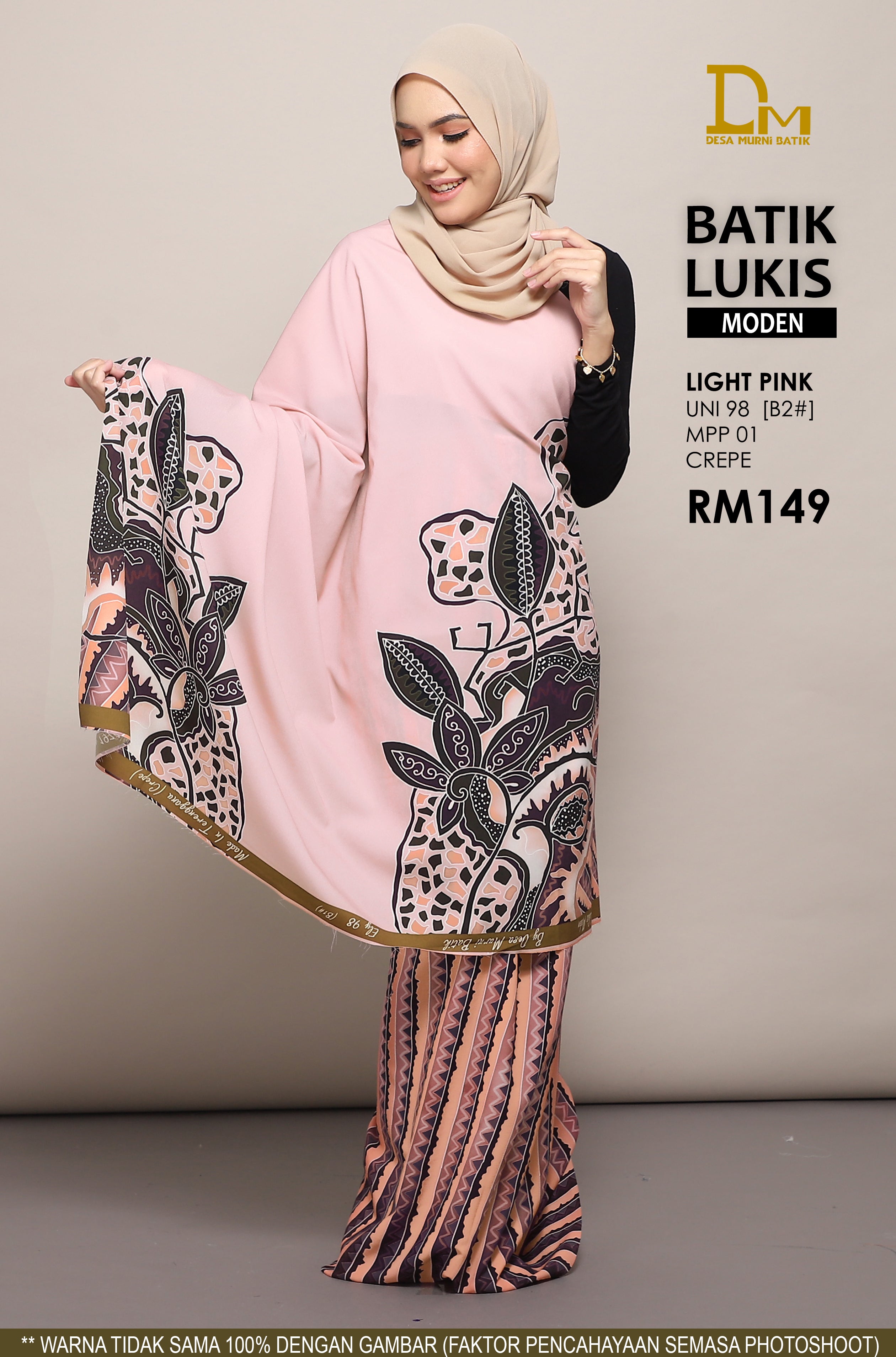 BATIK LUKIS MODEN CREPE UNI 98