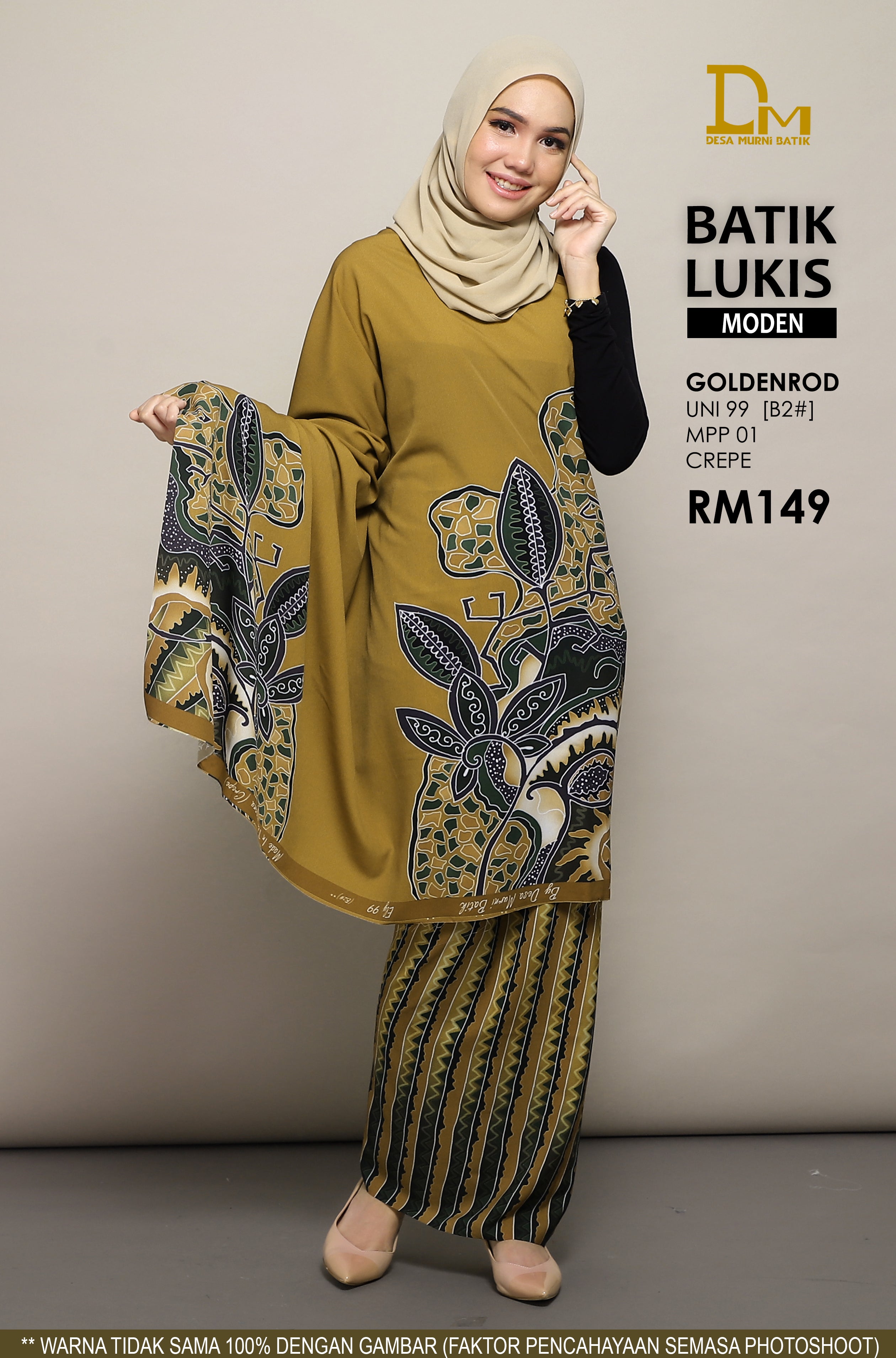 BATIK LUKIS MODEN CREPE UNI 99