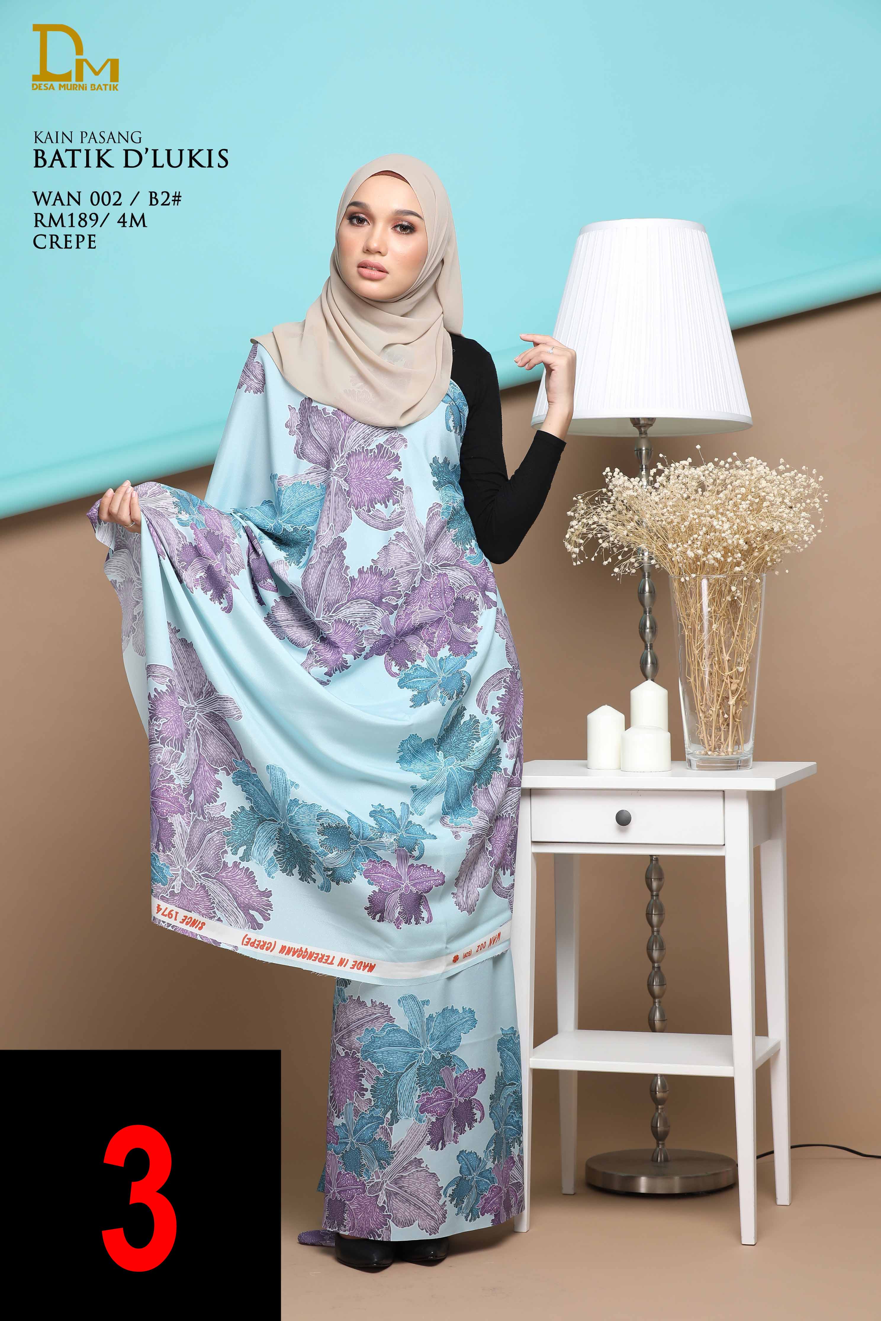 BATIK D' LUKIS WAN 002 CREPE