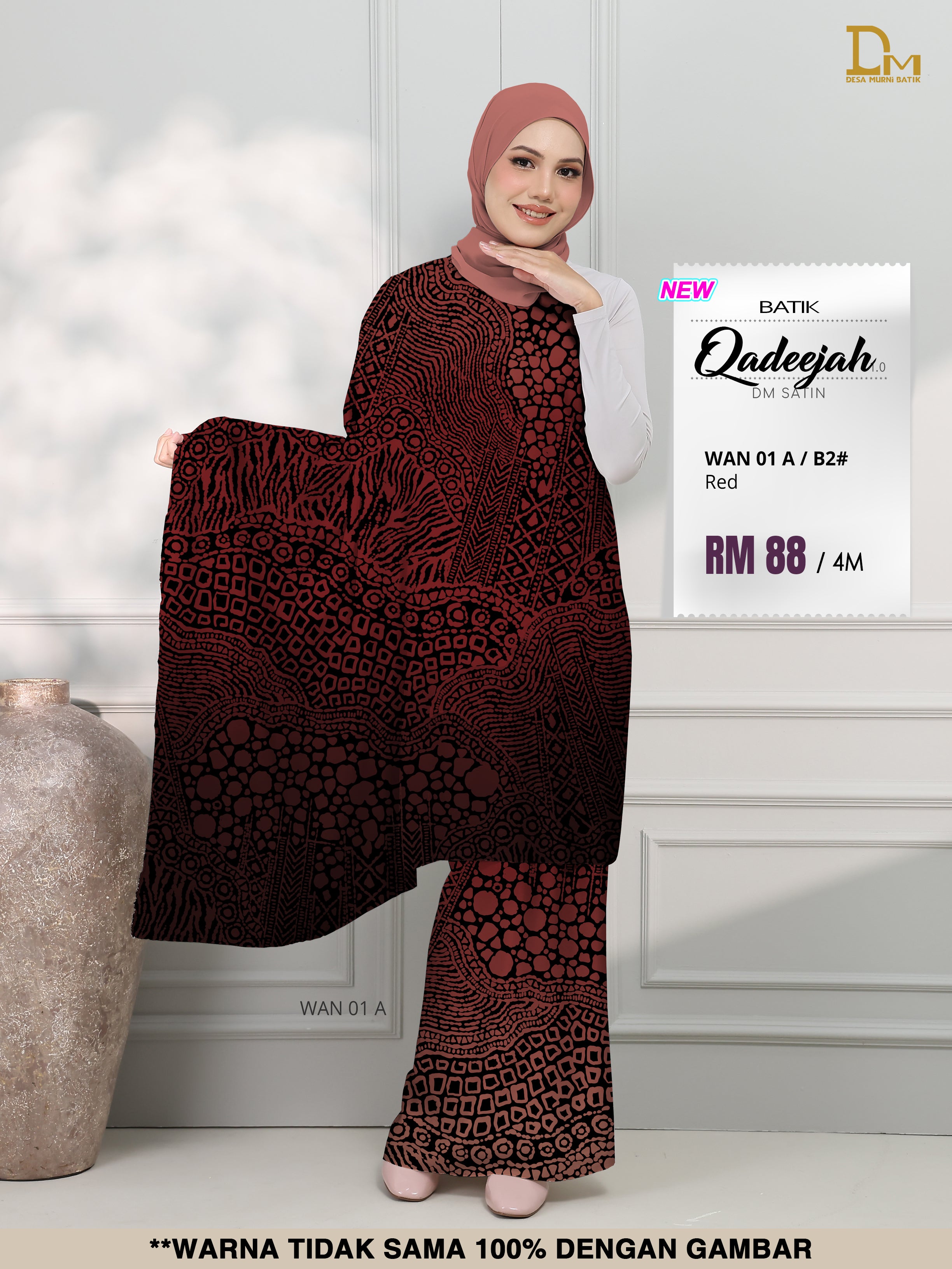 BATIK QADEEJAH SATIN WAN 01 A