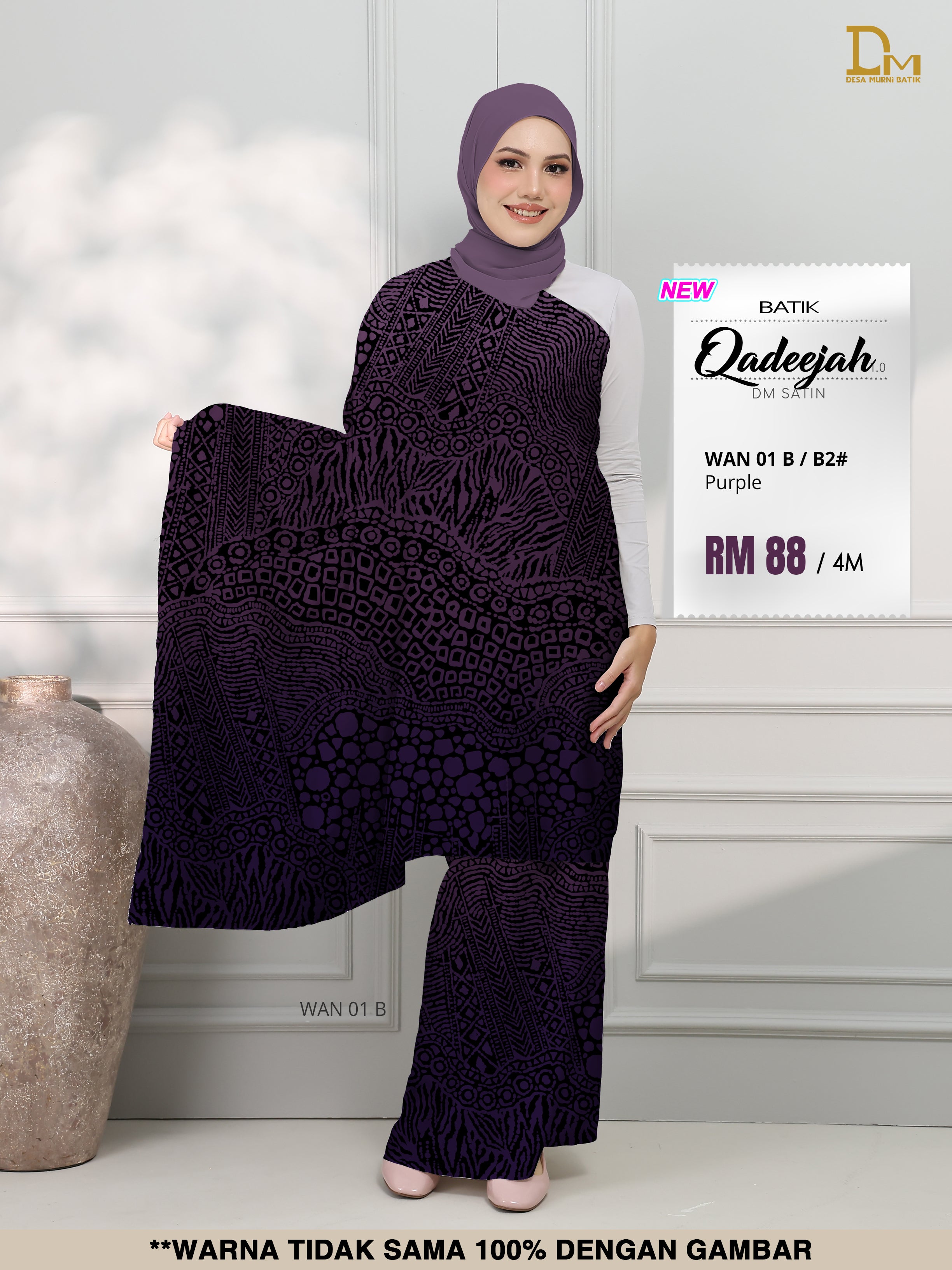 BATIK QADEEJAH SATIN WAN 01 B