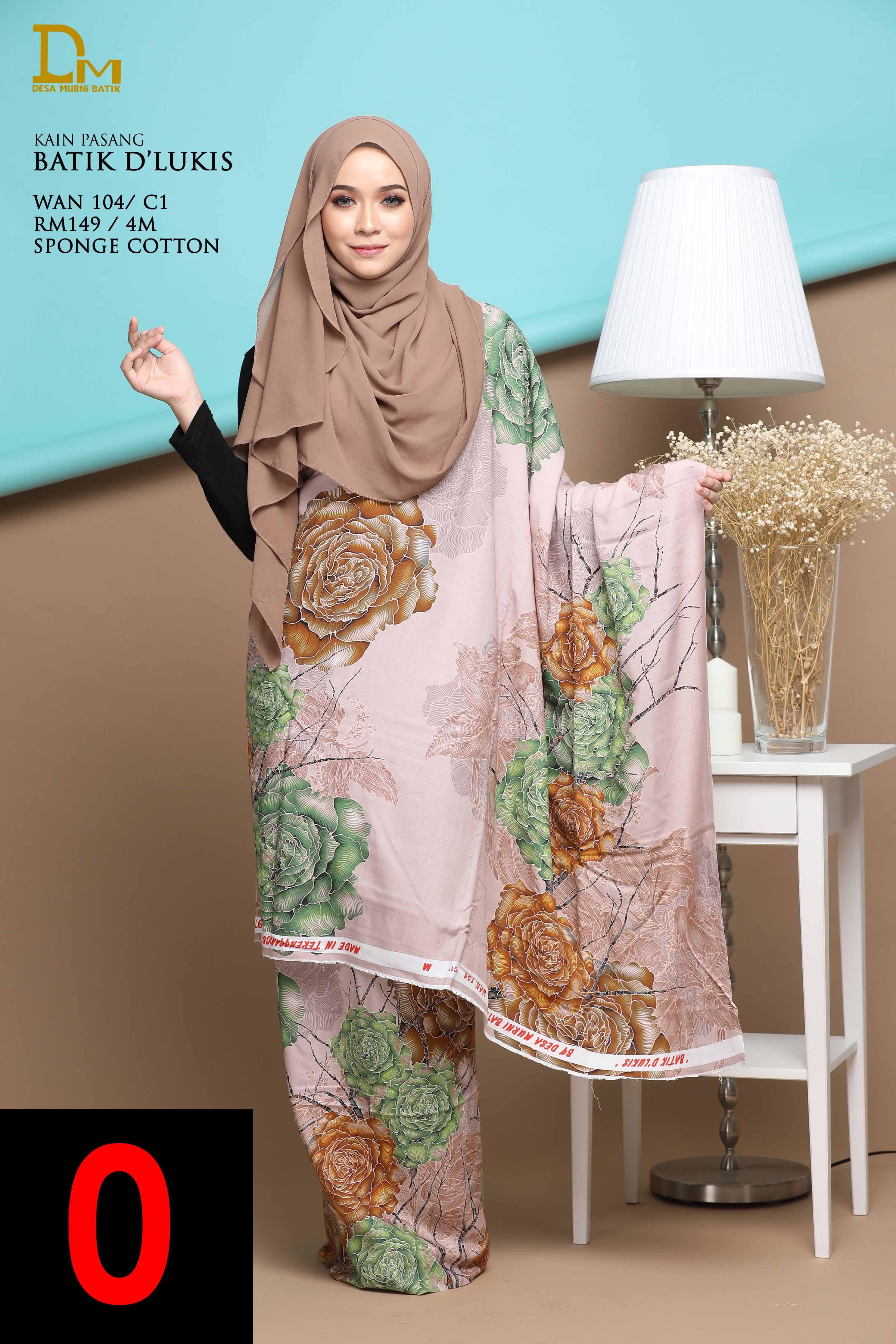BATIK D' LUKIS WAN 104 SPONGE COTTON