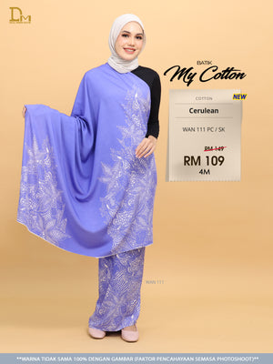 BATIK MY COTTON WAN 111 PC / SK CERULEAN