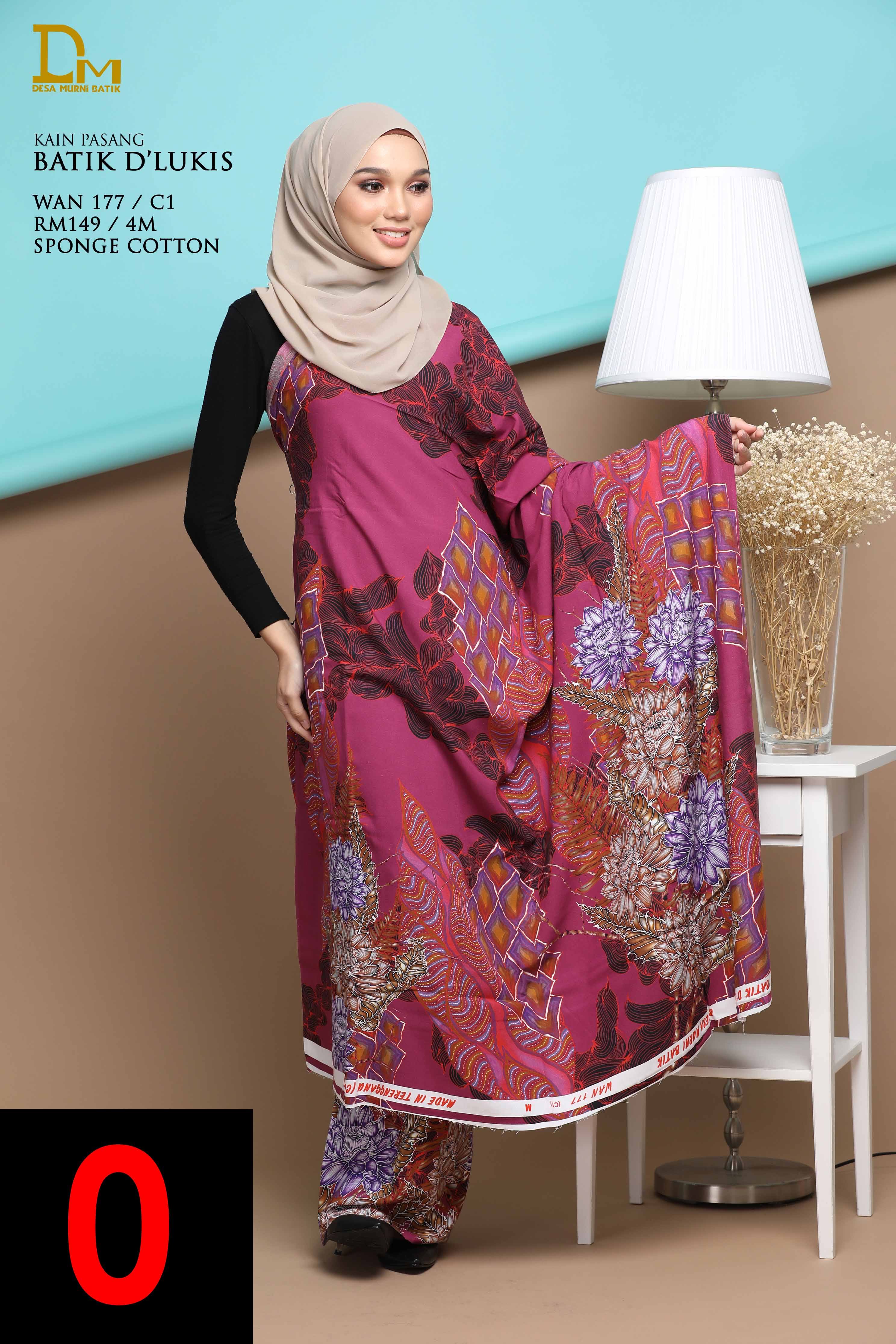 BATIK D' LUKIS WAN 177 SPONGE COTTON