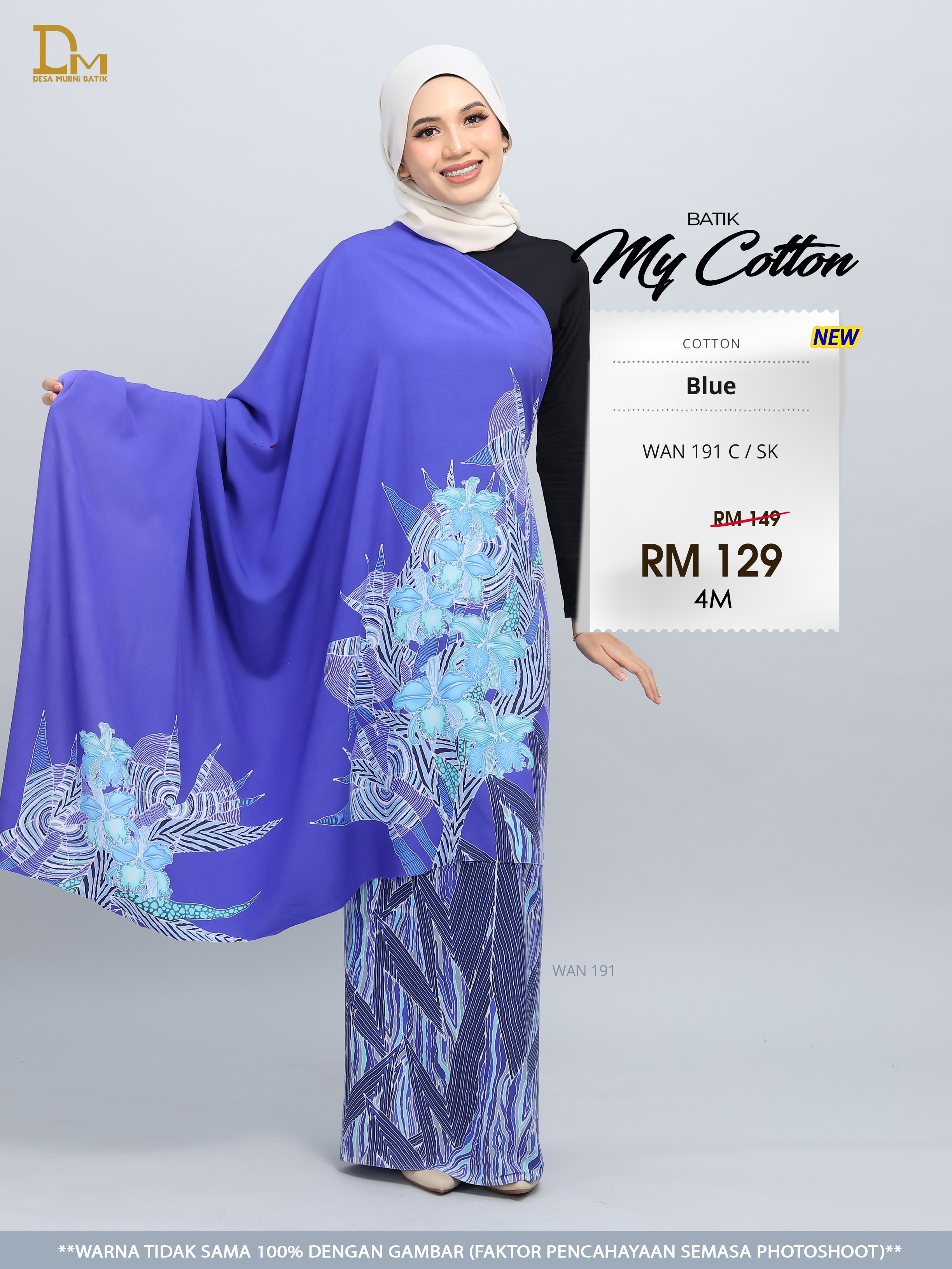 BATIK MY COTTON WAN 191 C / SK BLUE