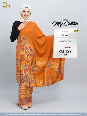 BATIK MY COTTON WAN 231 C / SK BROWN