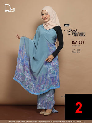 BATIK TERENGGANU DARUL IMAN CREPE SILK WAN 23