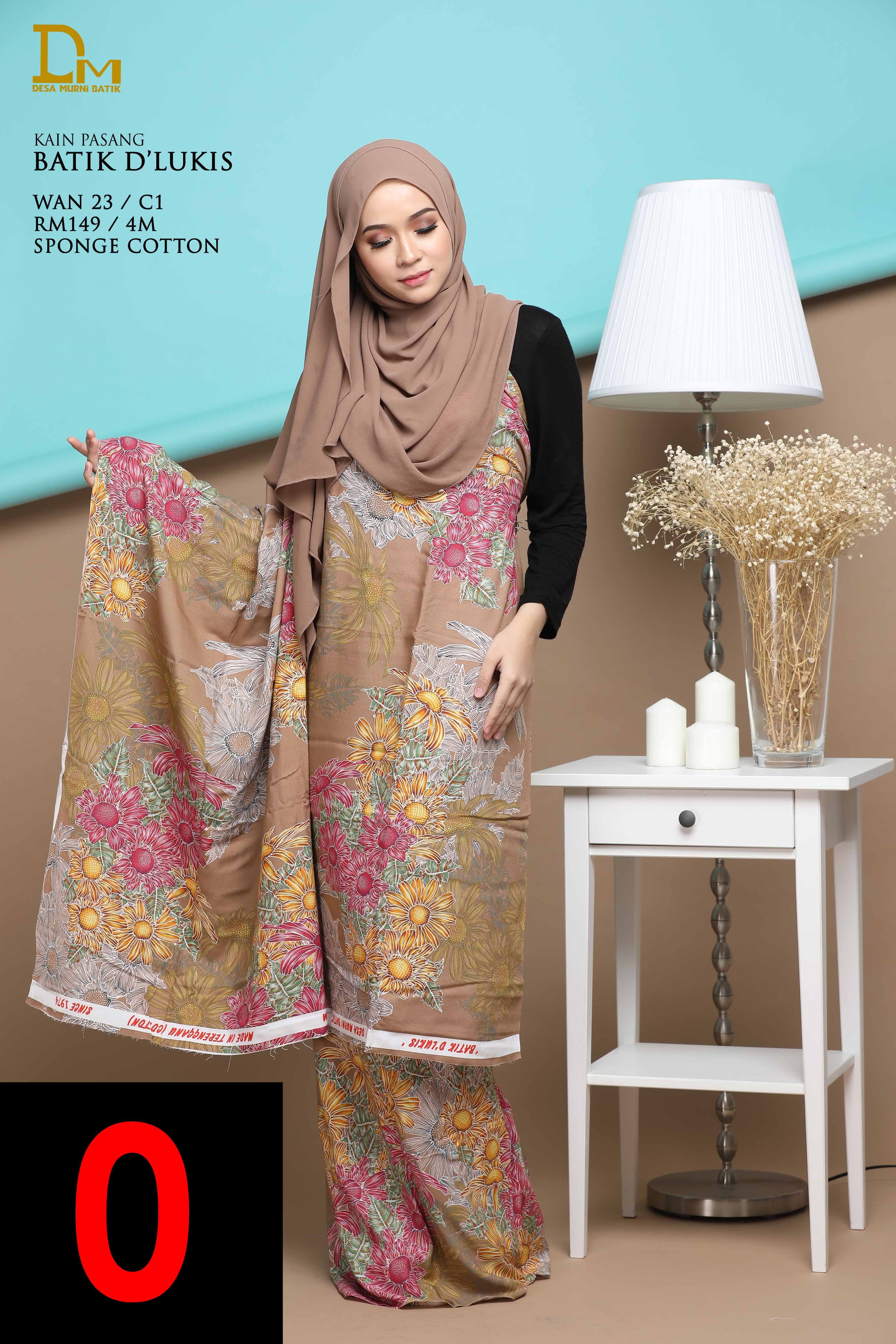 BATIK D' LUKIS WAN 23 SPONGE COTTON
