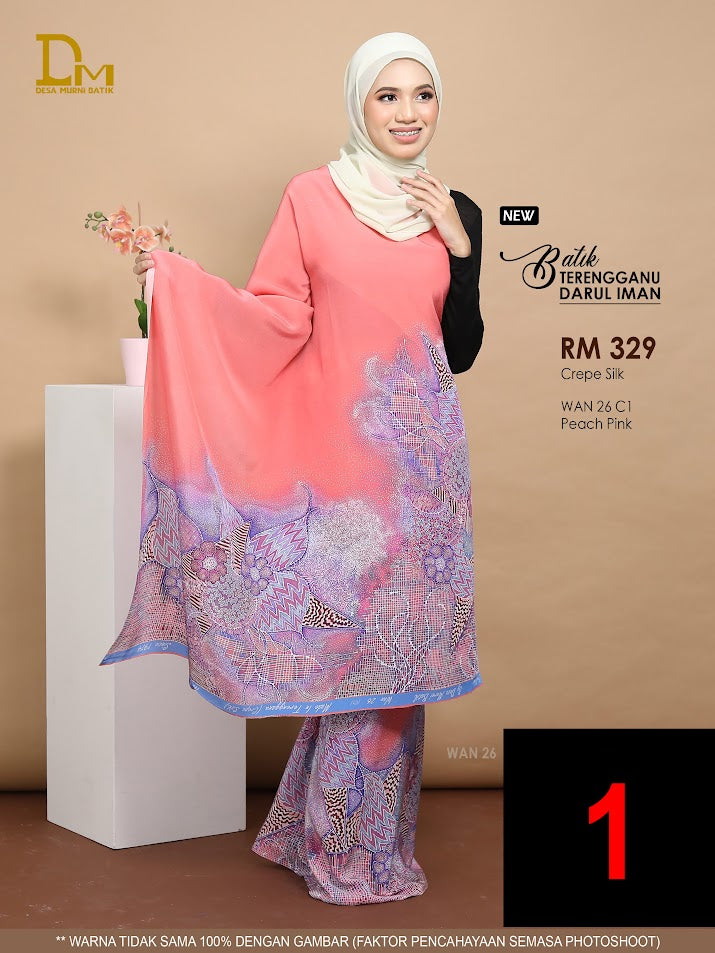 BATIK TERENGGANU DARUL IMAN CREPE SILK WAN 26