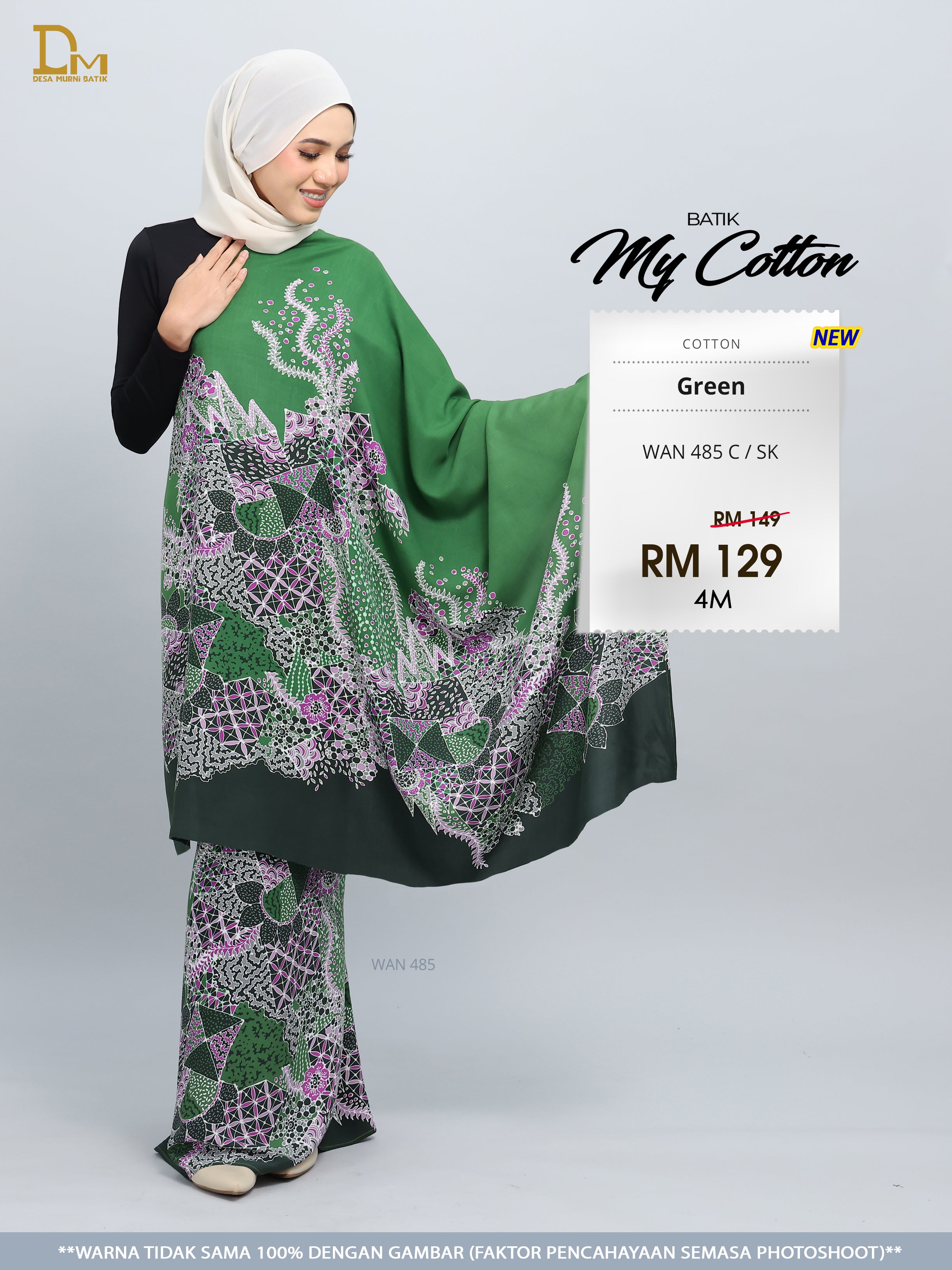 BATIK MY COTTON WAN 485 C / SK GREEN