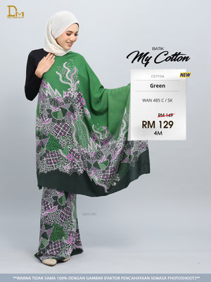 BATIK MY COTTON WAN 485 C / SK GREEN
