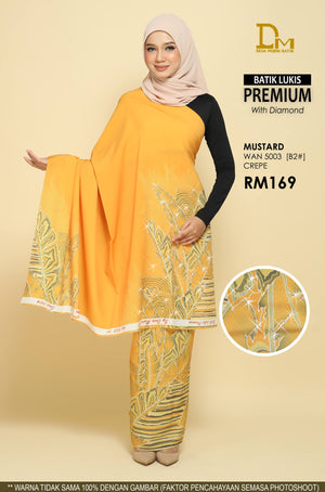 BATIK LUKIS PREMIUM WITH DIAMOND CREPE WAN 5003