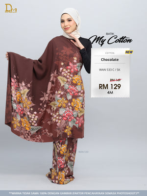 BATIK MY COTTON WAN 533 C / SK CHOCOLATE