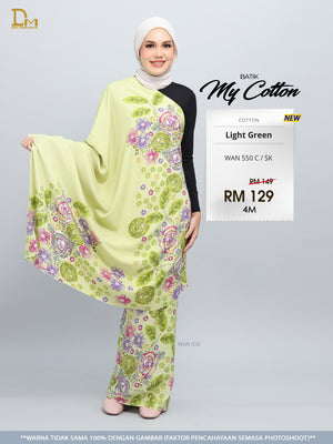 BATIK MY COTTON WAN 550 C / SK LIGHT GREEN