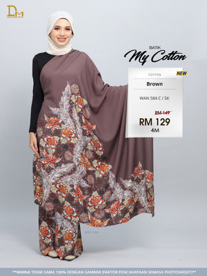 BATIK MY COTTON WAN 584 C / SK BROWN