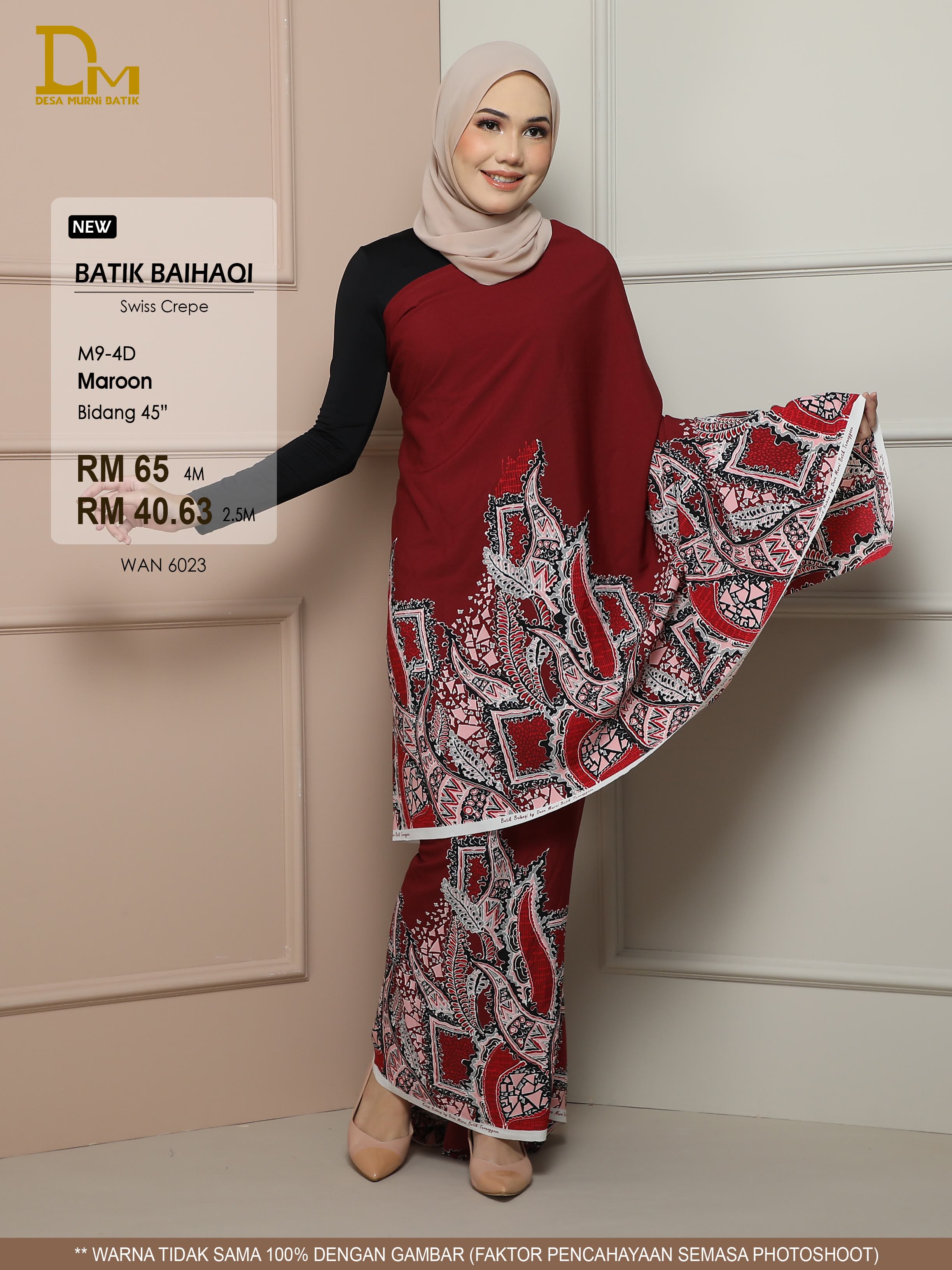 BAIHAQI M 9-4 MAROON