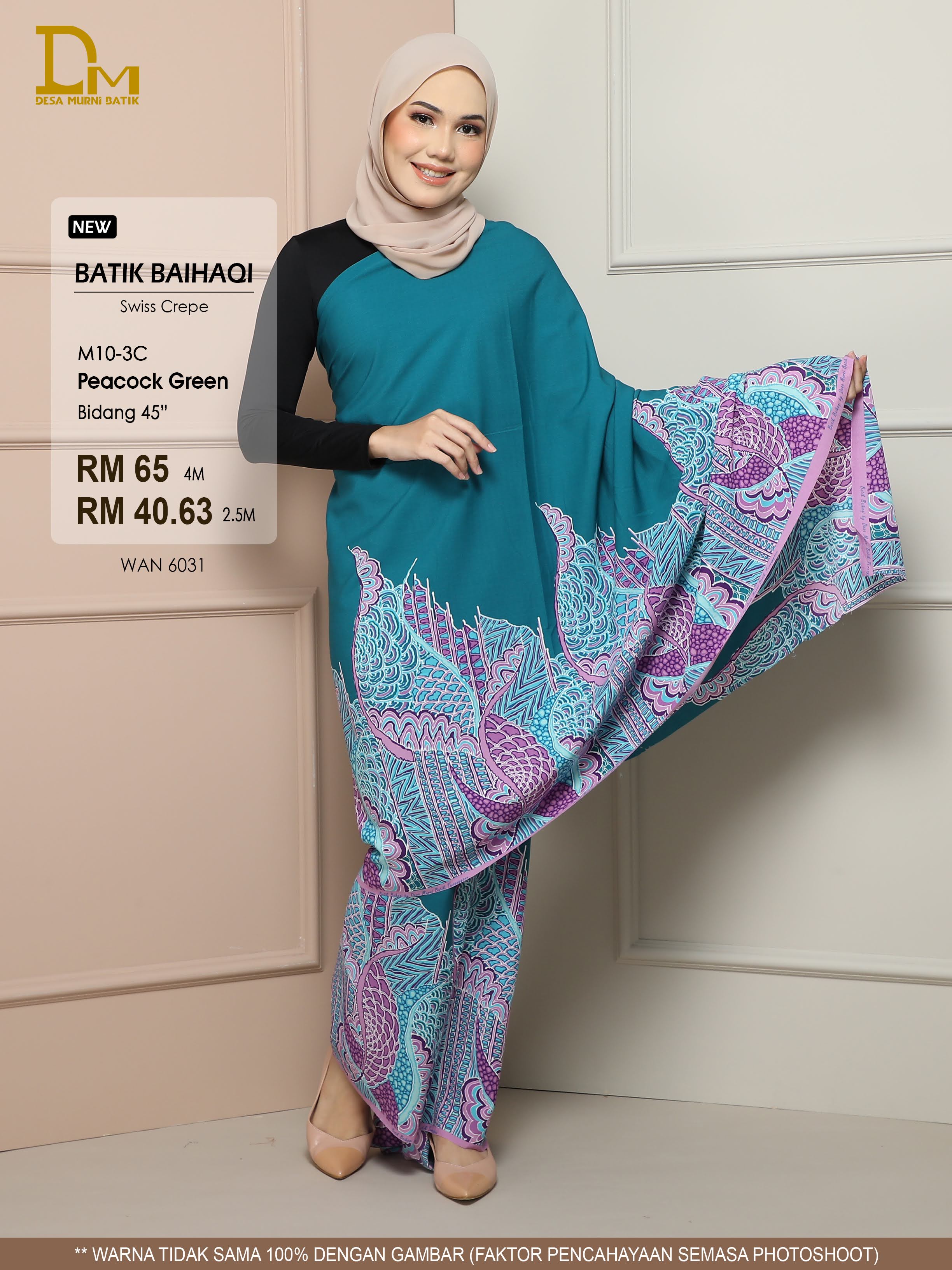 BAIHAQI M 10-3 PEACOCK GREEN