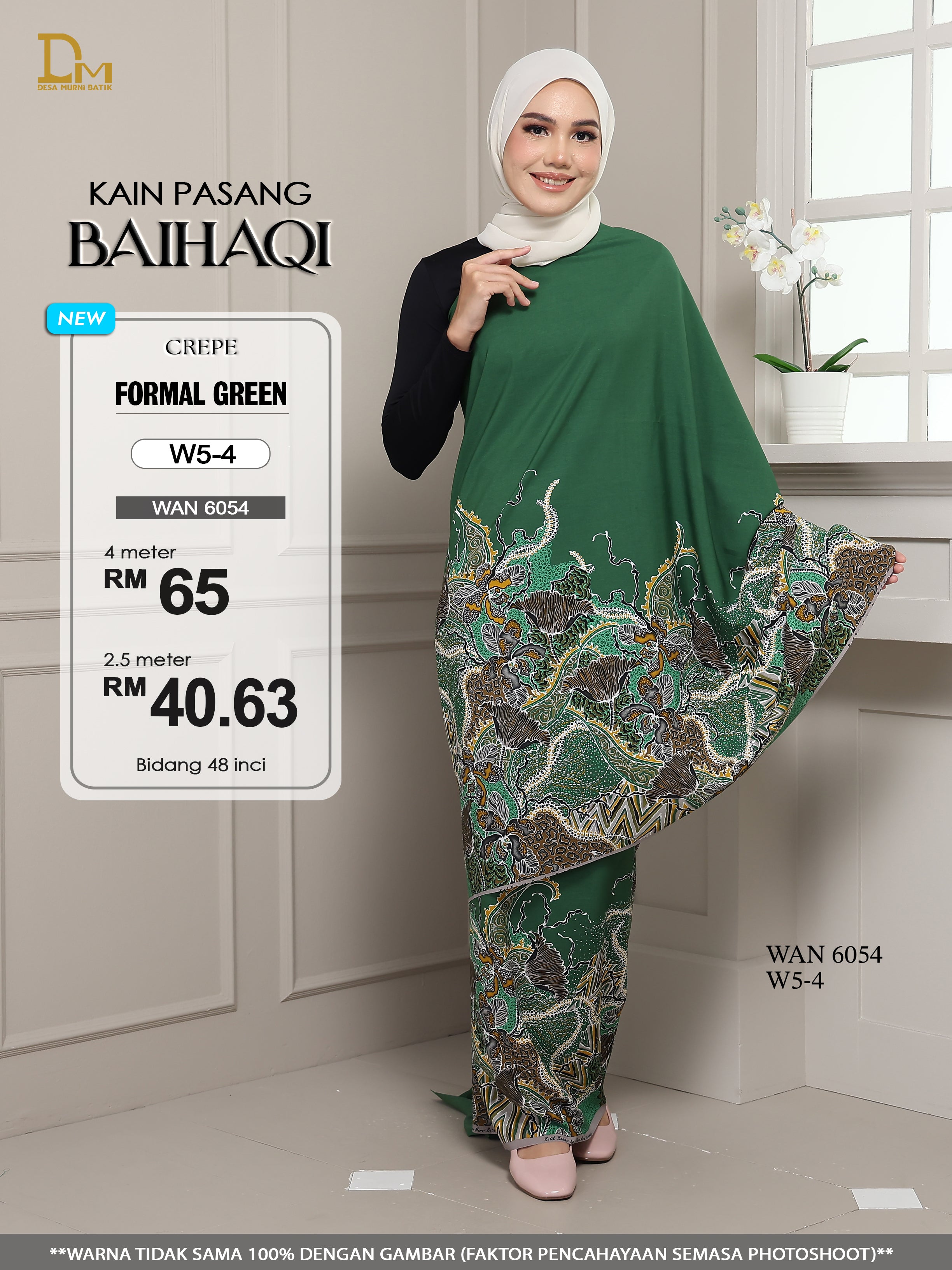 BAIHAQI W 5-4 FORMAL GREEN