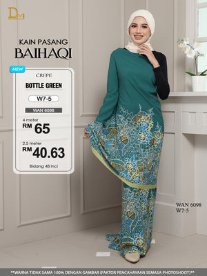 BAIHAQI W 7-5 BOTTLE GREEN
