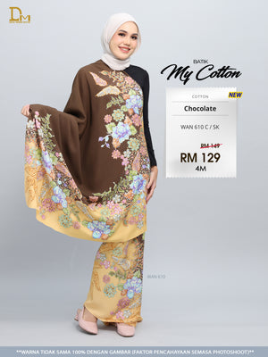 BATIK MY COTTON WAN 610 C / SK CHOCOLATE