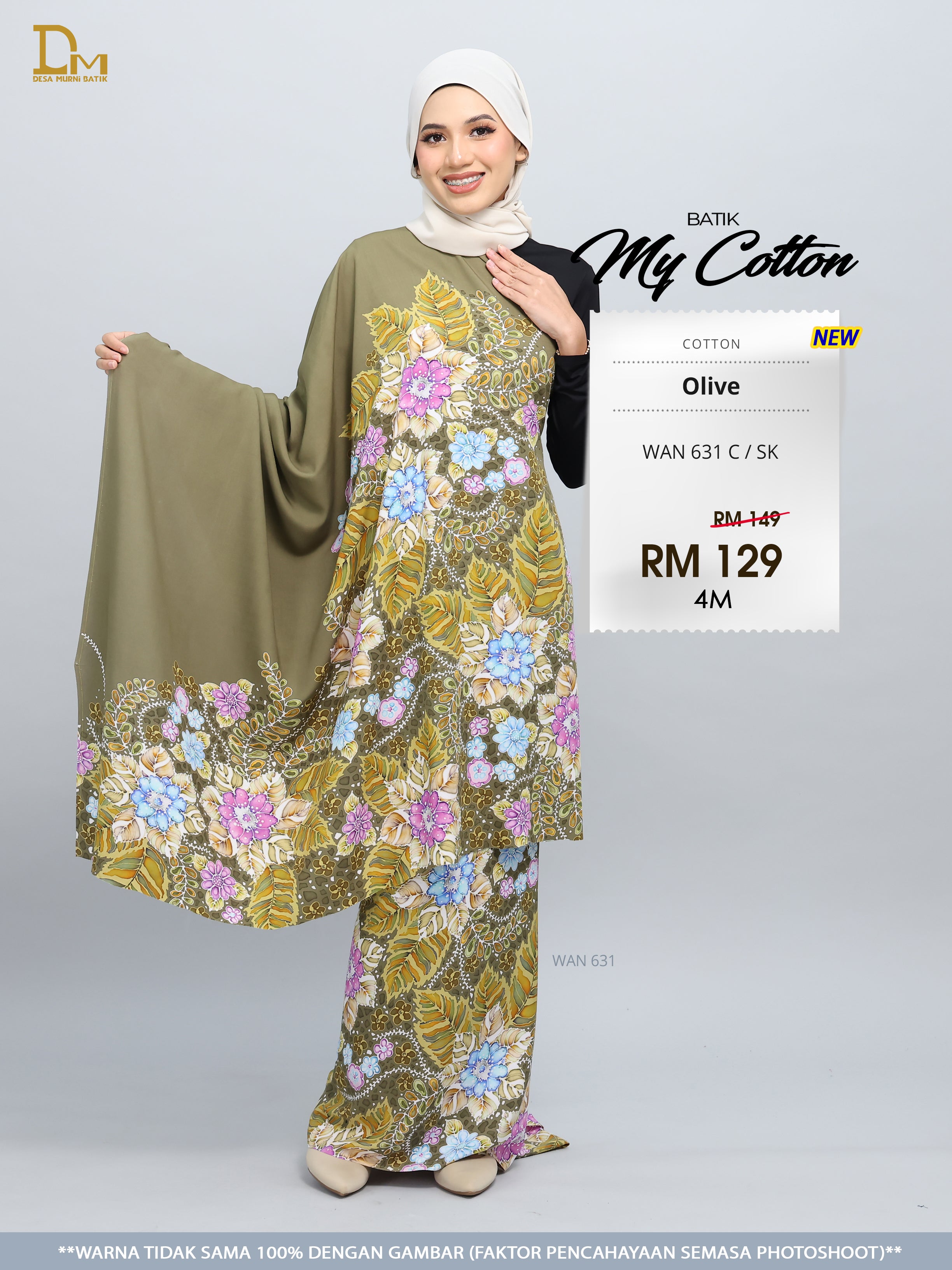 BATIK MY COTTON WAN 631 C / SK OLIVE
