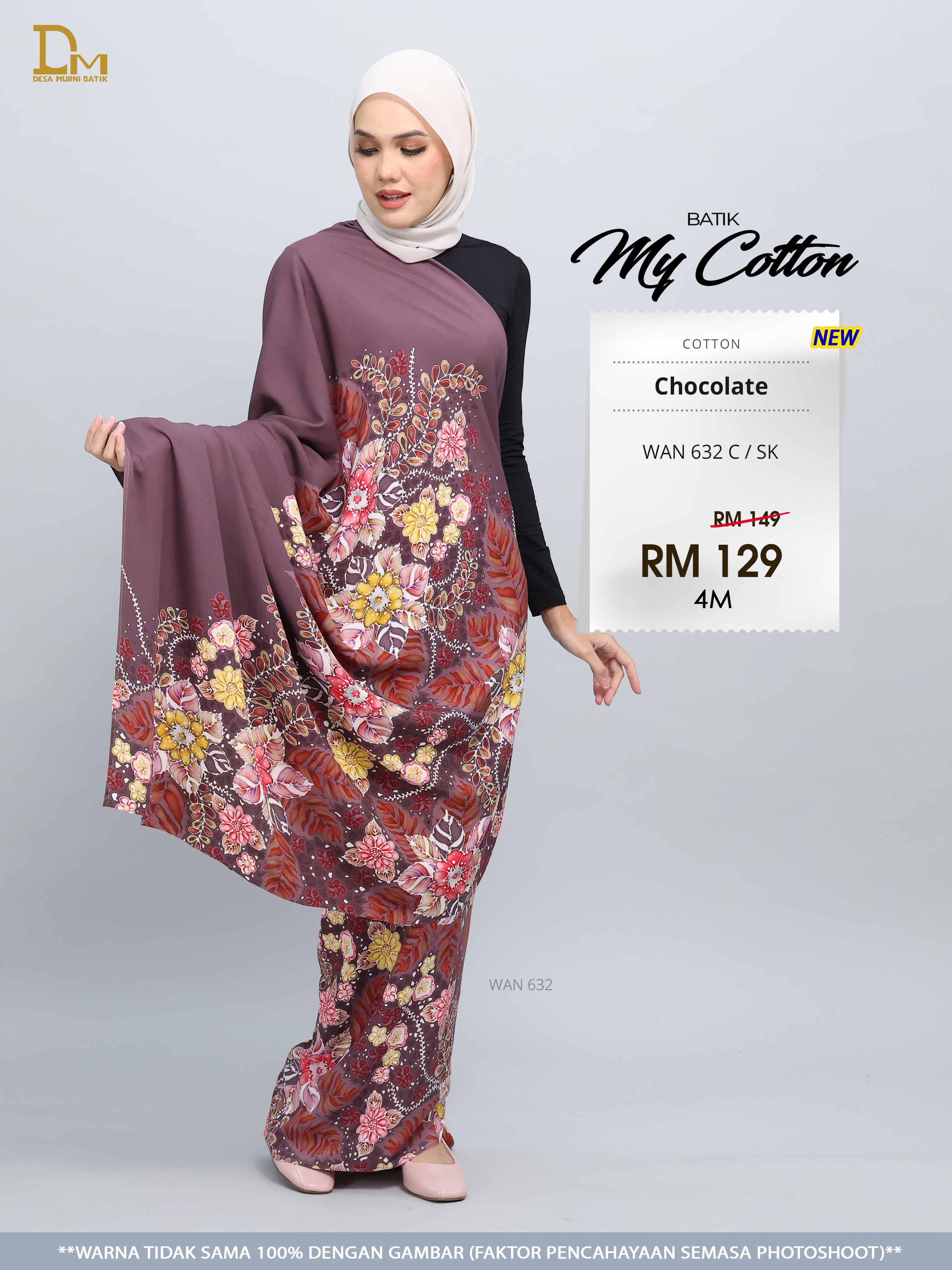 BATIK MY COTTON WAN 632 C / SK CHOCOLATE