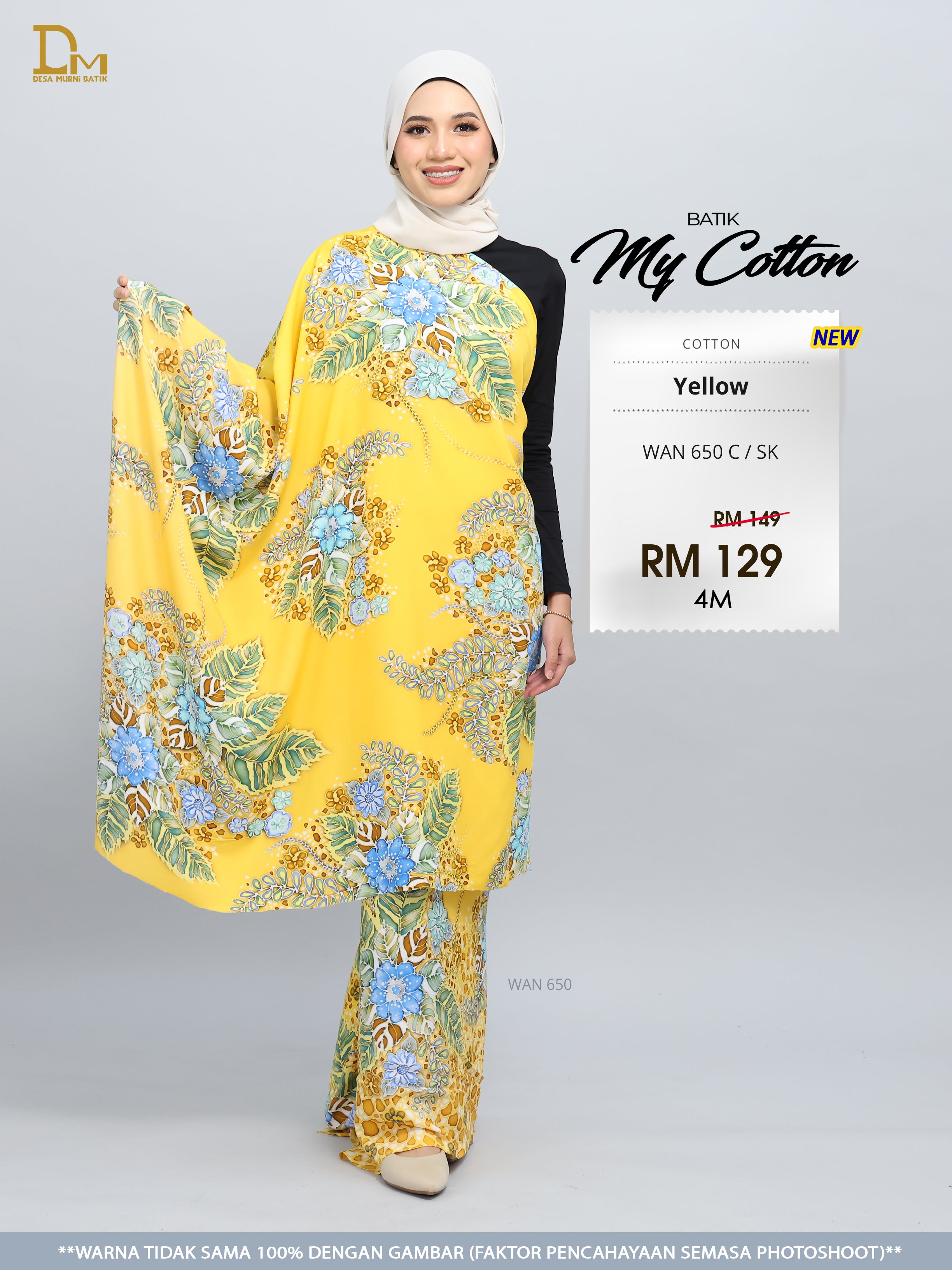 BATIK MY COTTON WAN 650 C / SK YELLOW