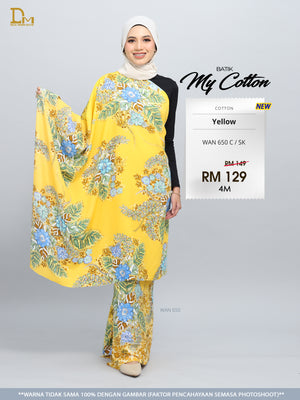 BATIK MY COTTON WAN 650 C / SK YELLOW
