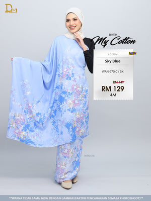 BATIK MY COTTON WAN 670 C / SK SKY BLUE