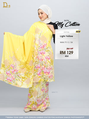 BATIK MY COTTON WAN 711 C / SK LIGHT YELLOW