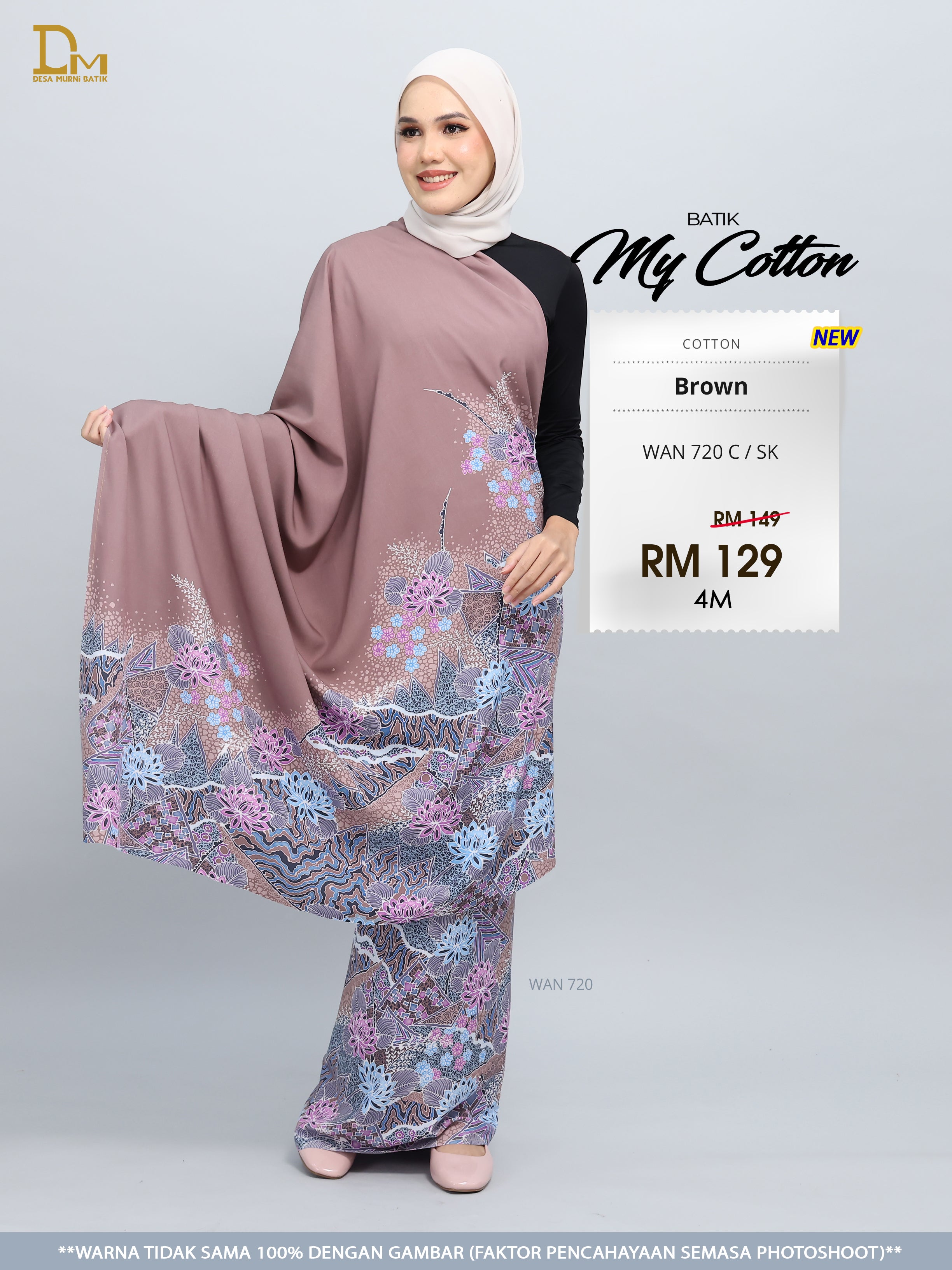 BATIK MY COTTON WAN 720 C / SK BROWN