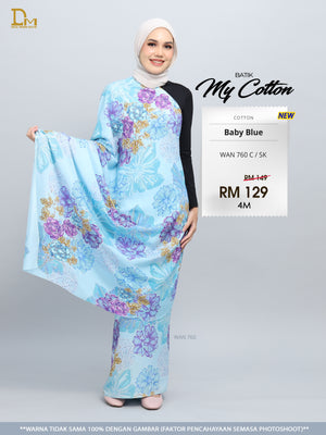 BATIK MY COTTON WAN 760 C / SK BABY BLUE
