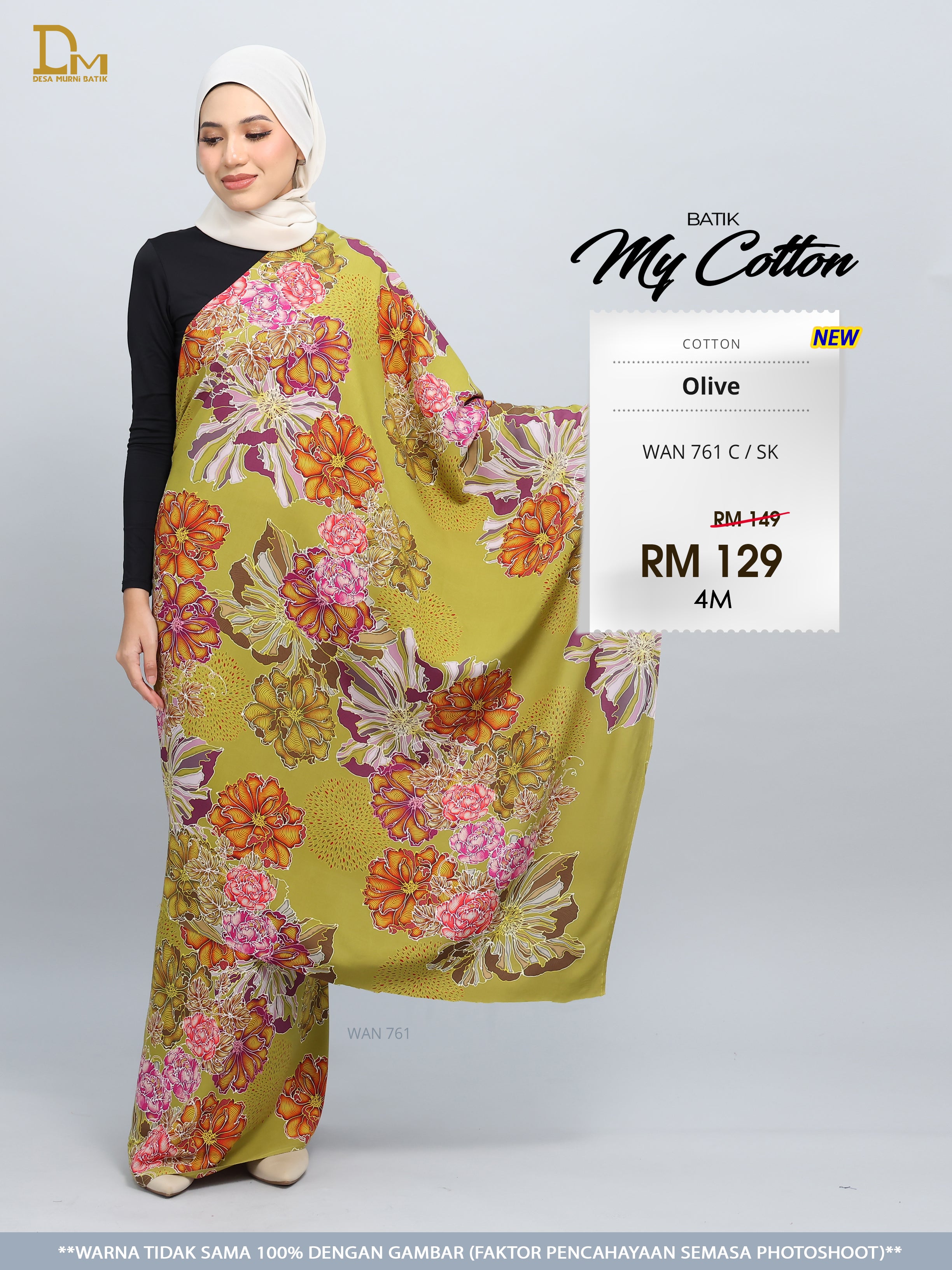 BATIK MY COTTON WAN 761 C / SK OLIVE