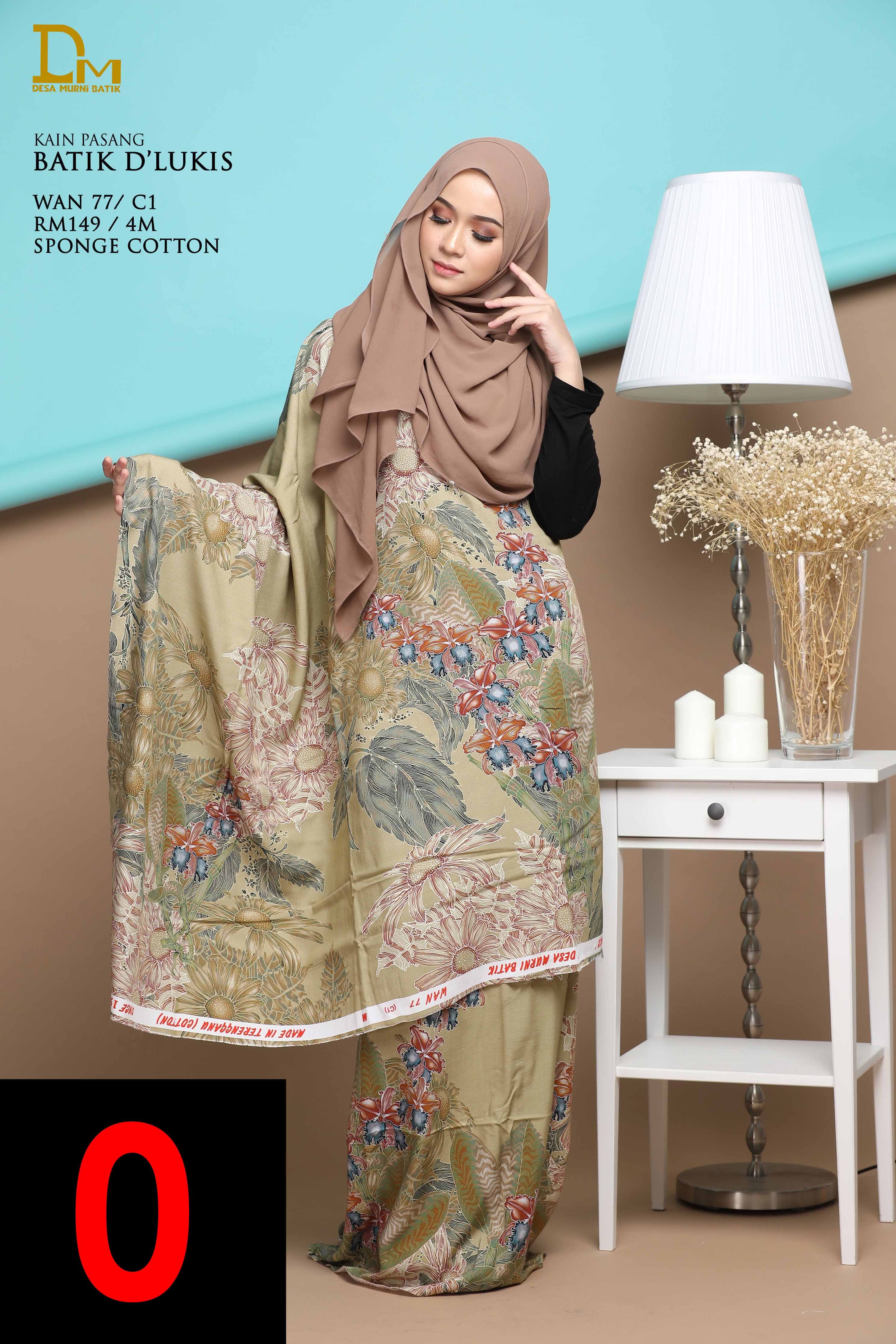 BATIK D' LUKIS WAN 77 SPONGE COTTON