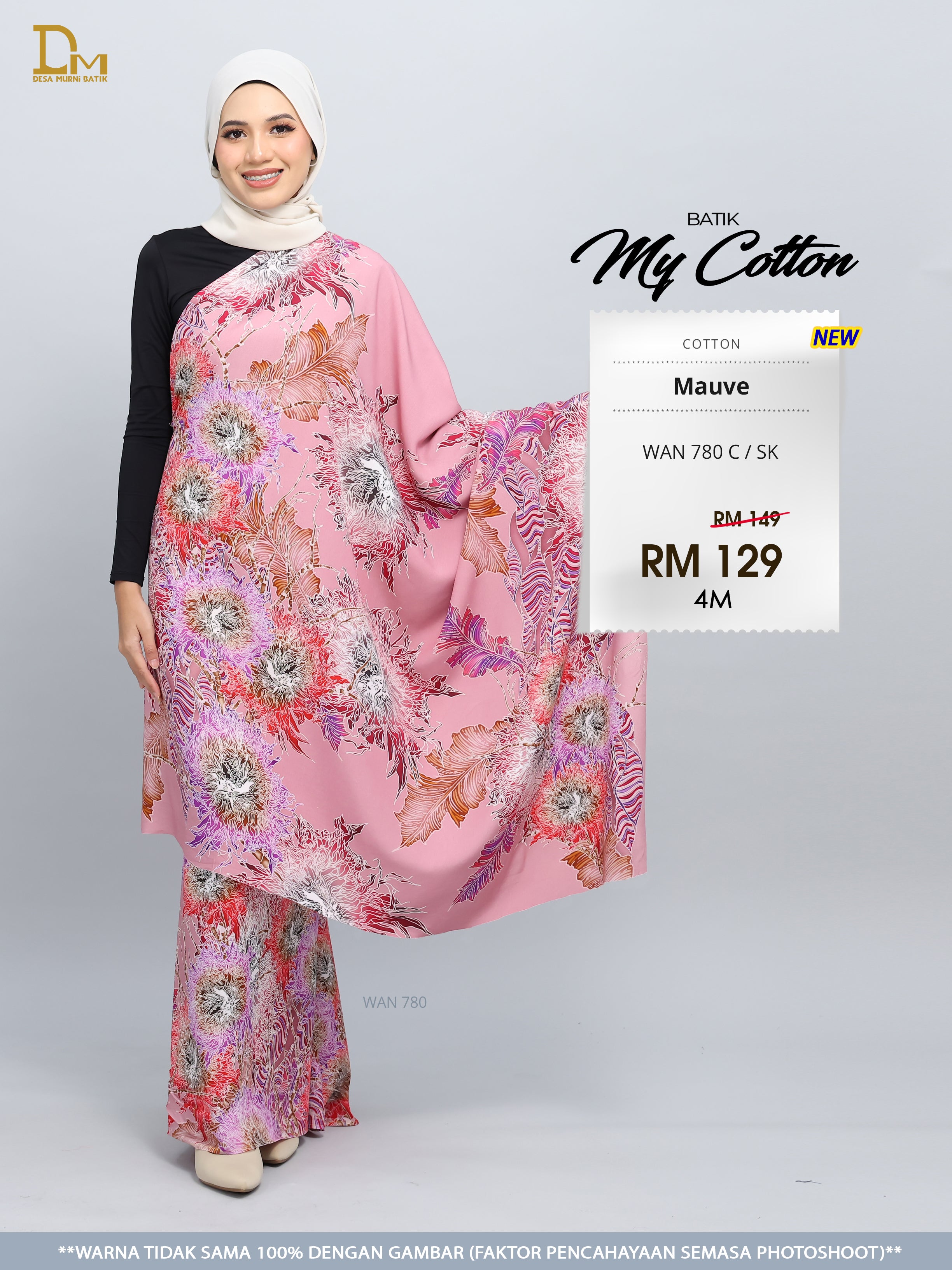 BATIK MY COTTON WAN 780 C / SK MAUVE