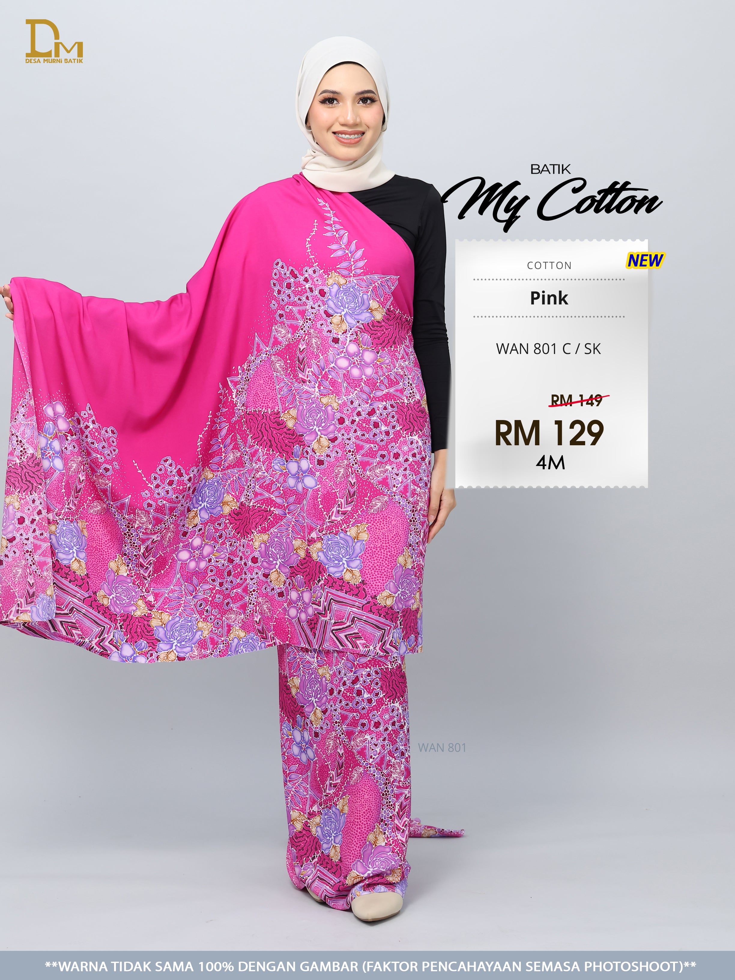 BATIK MY COTTON WAN 801 C / SK PINK