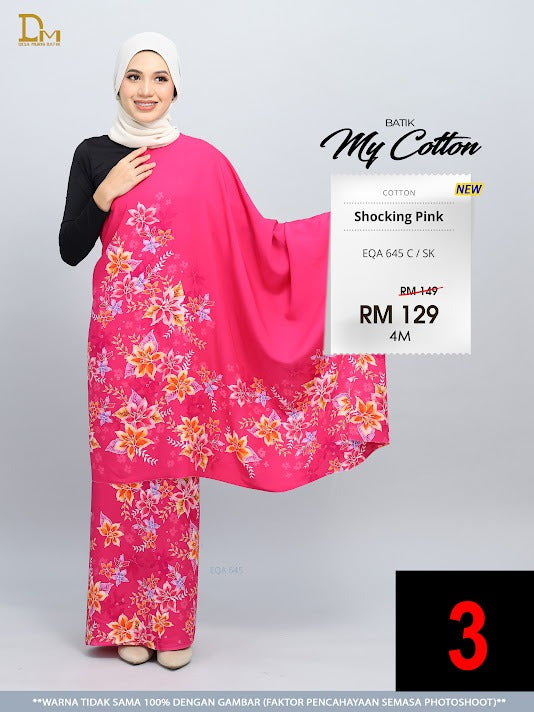 BATIK MY COTTON EQA 645 C / SK SHOCKING PINK