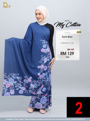 BATIK MY COTTON FHM 424 C / SK DARK BLUE